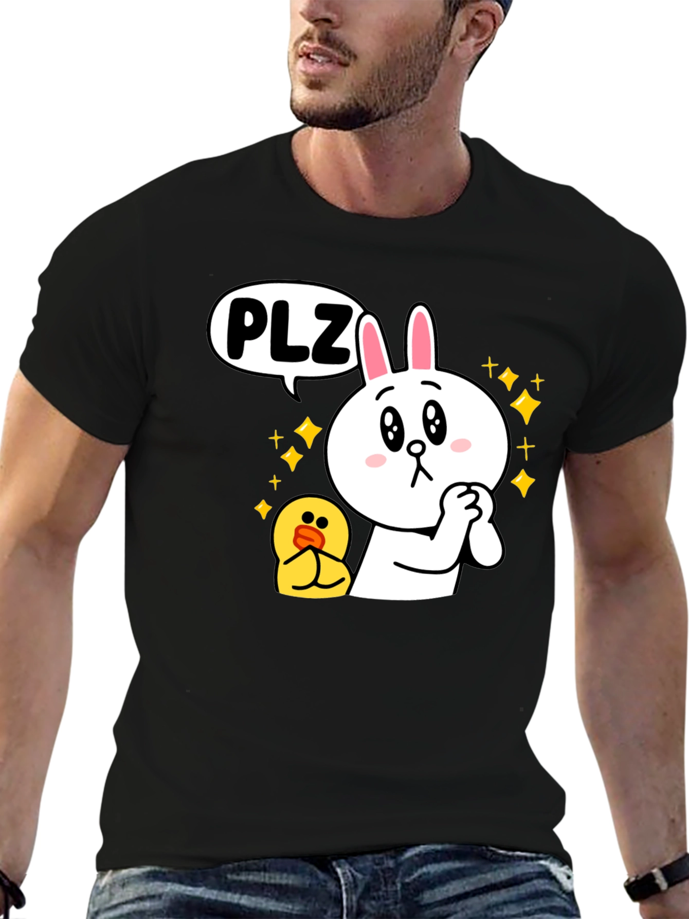 Cute Cartoon Character Graphic Tee