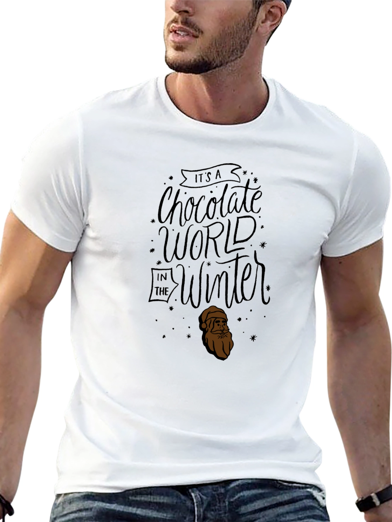Chocolate World Winter Graphic Tee - Black