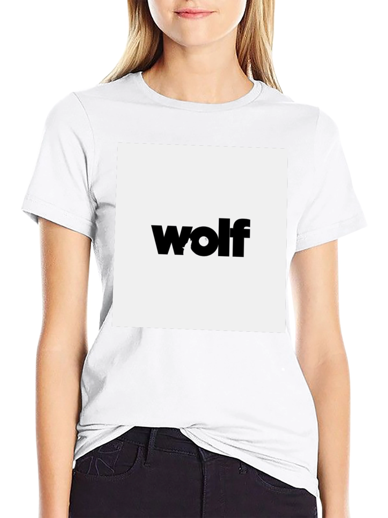Wolf Graphic Black Tee - Modern Style