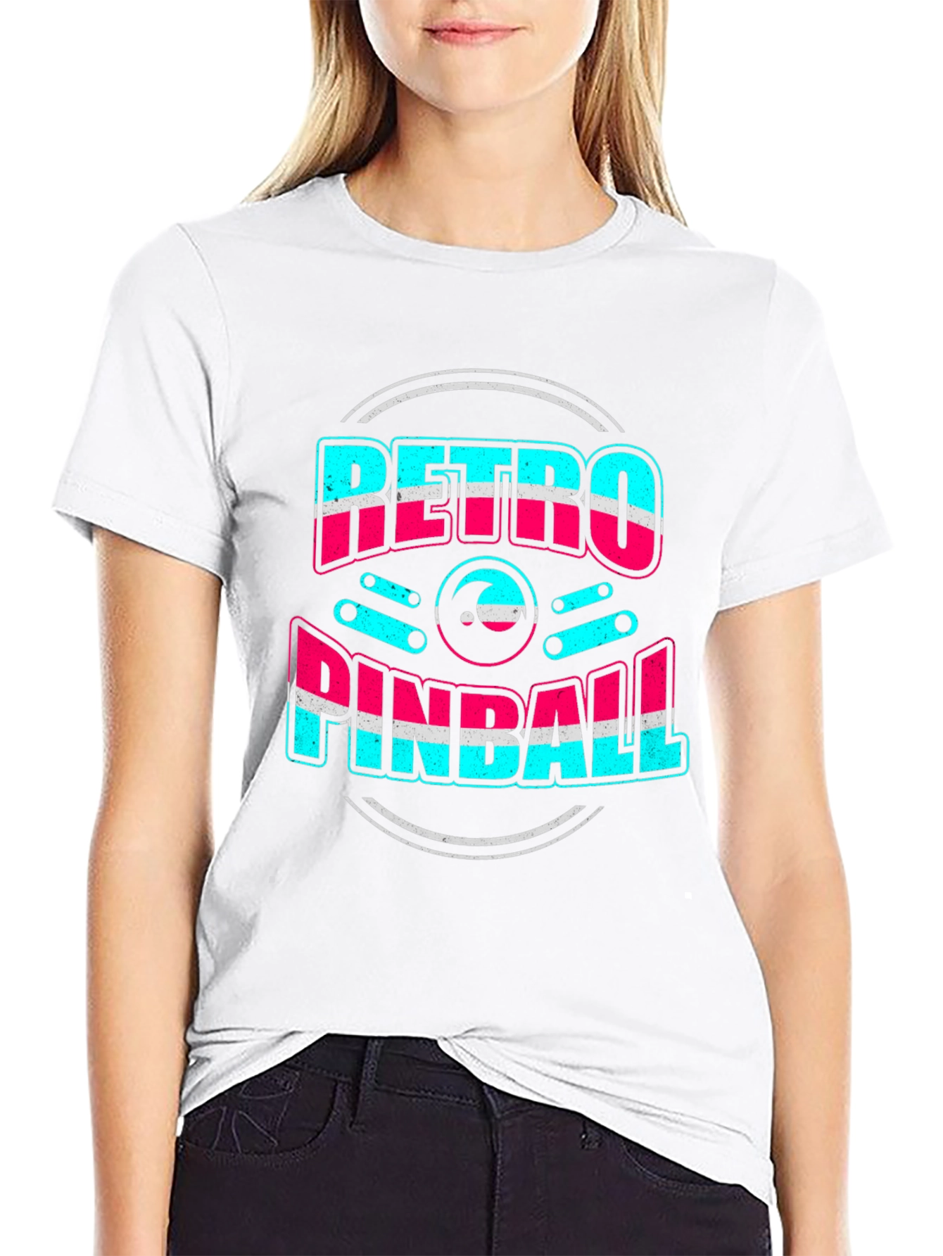 Retro Pinball Graphic Tee - Cool Gamer Shirt
