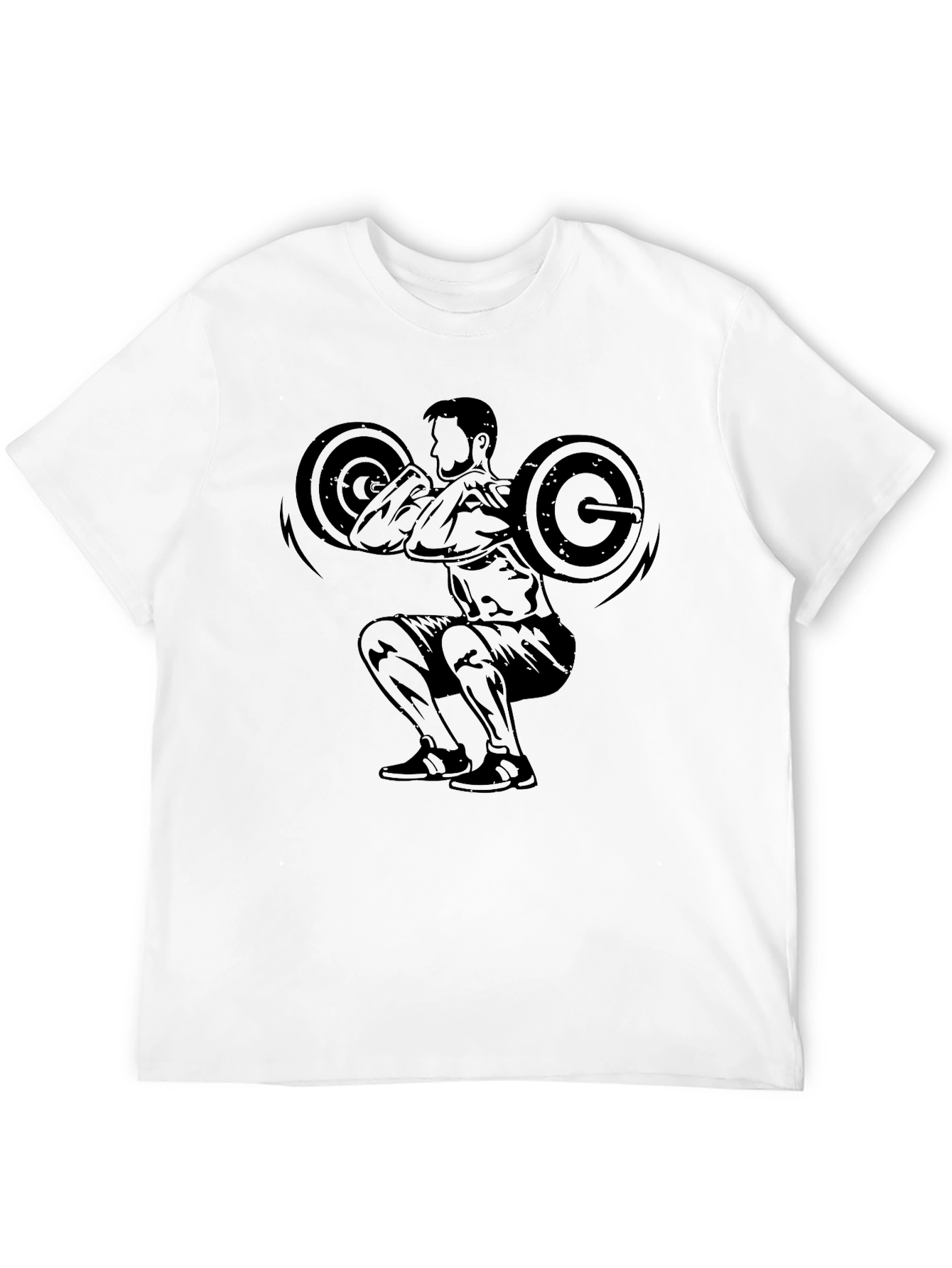 Squat Silhouette Graphic Tee - Black