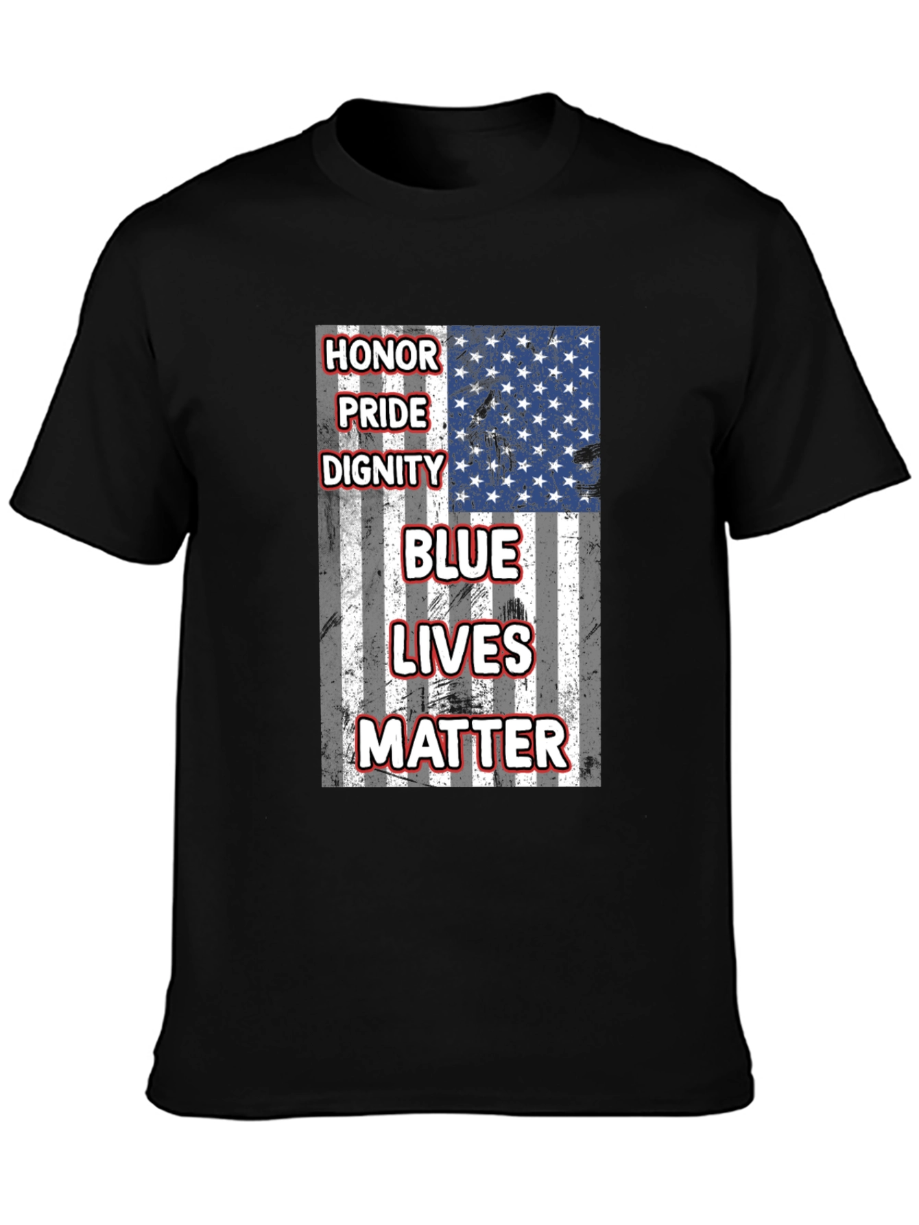 Blue Lives Matter T-Shirt: Honor Pride Dignity Tee