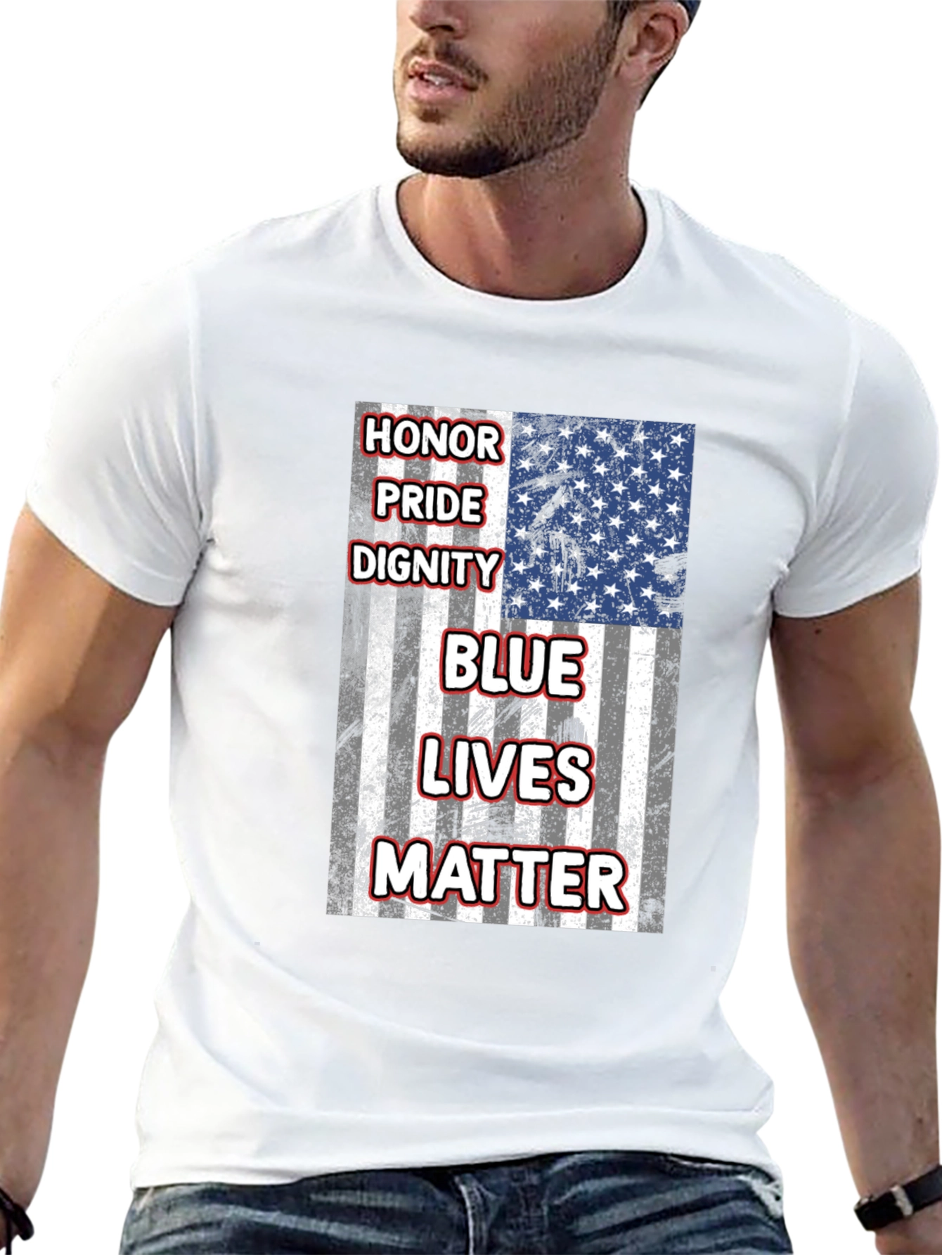 Blue Lives Matter T-Shirt: Honor Pride Dignity Tee