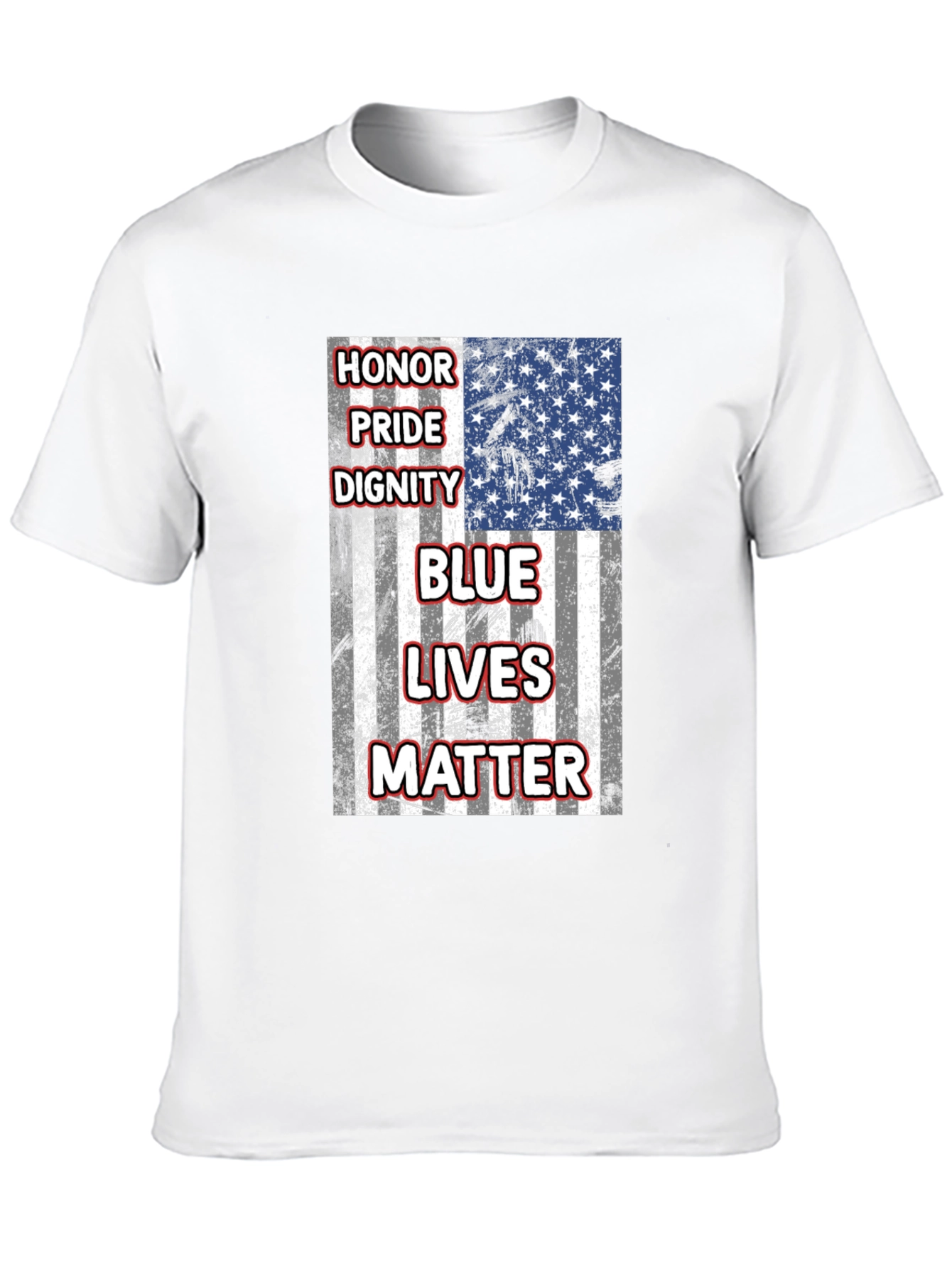 Blue Lives Matter T-Shirt: Honor Pride Dignity Tee