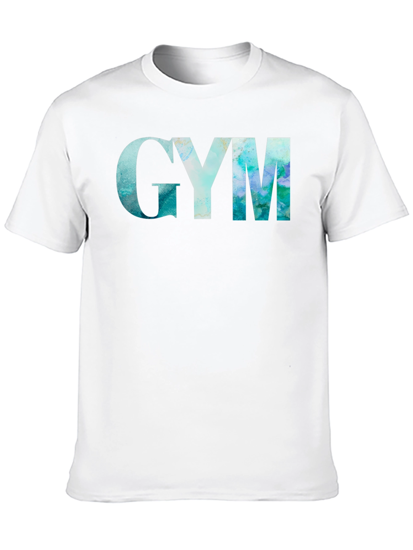 GYM Marble Graphic Black T-Shirt