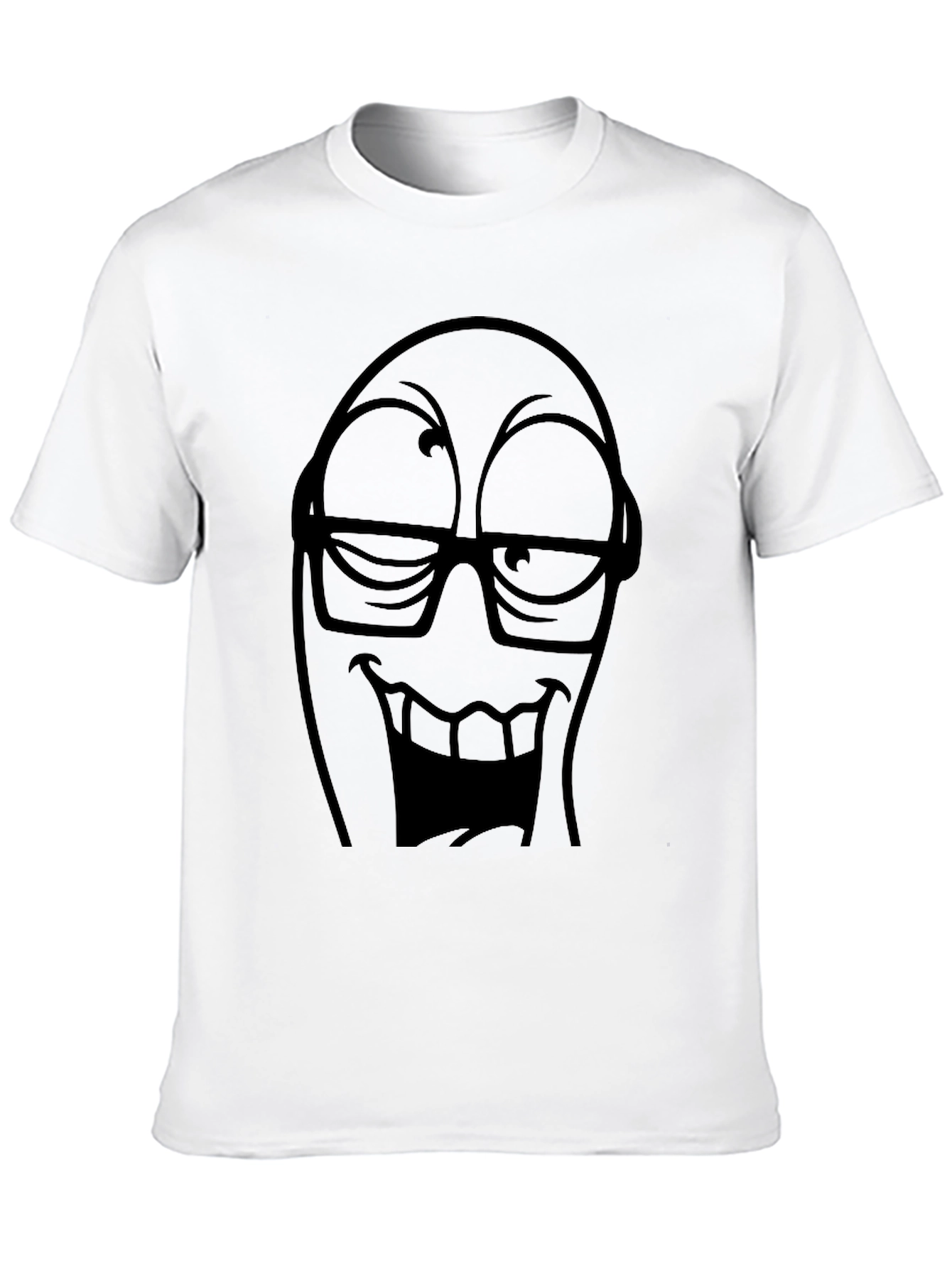 Funny Face Graphic Tee - Black T-Shirt