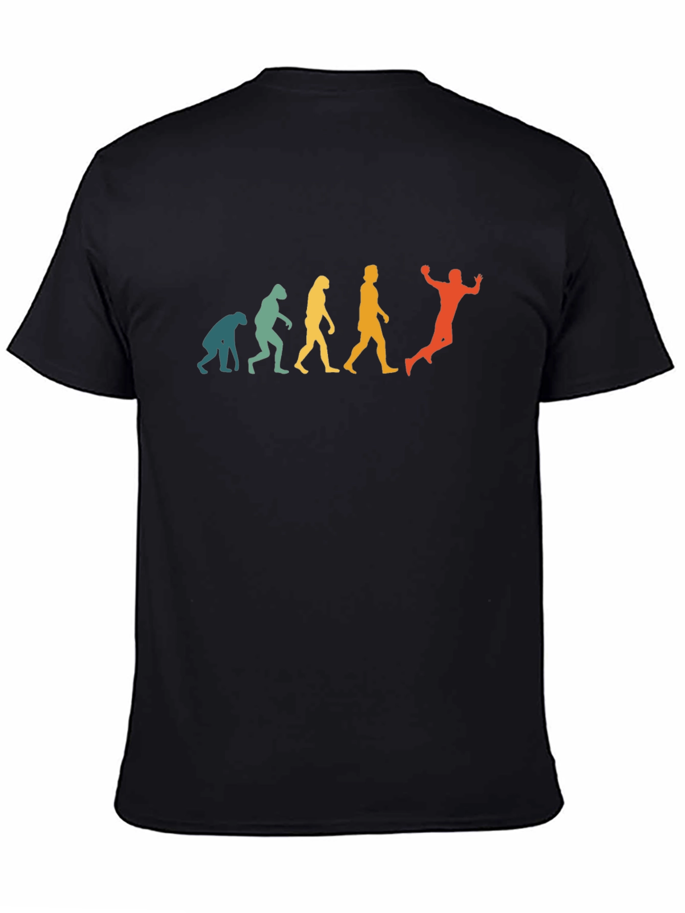 Handball Evolution Graphic T-Shirt - Retro Style