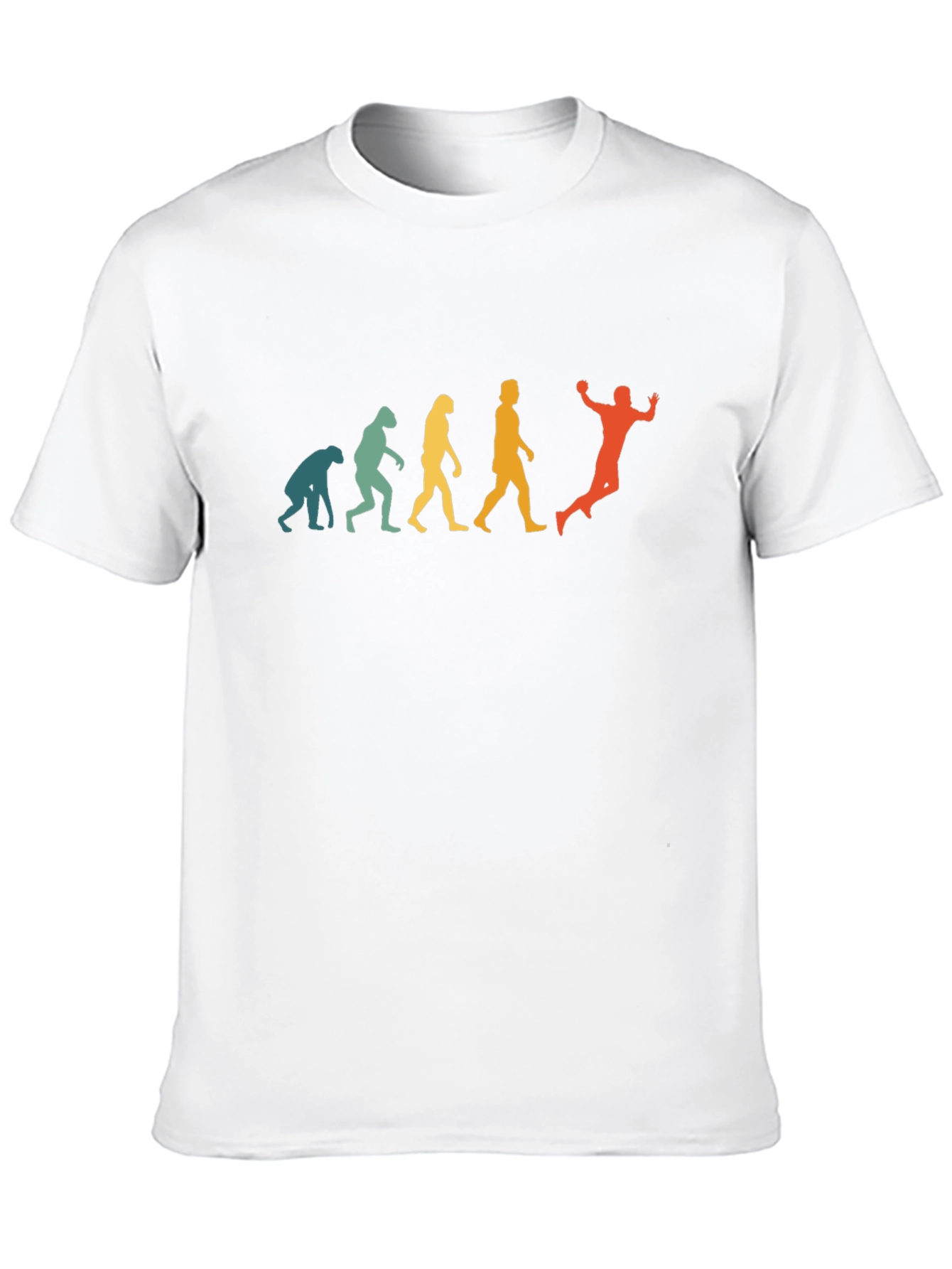 Handball Evolution Graphic T-Shirt - Retro Style