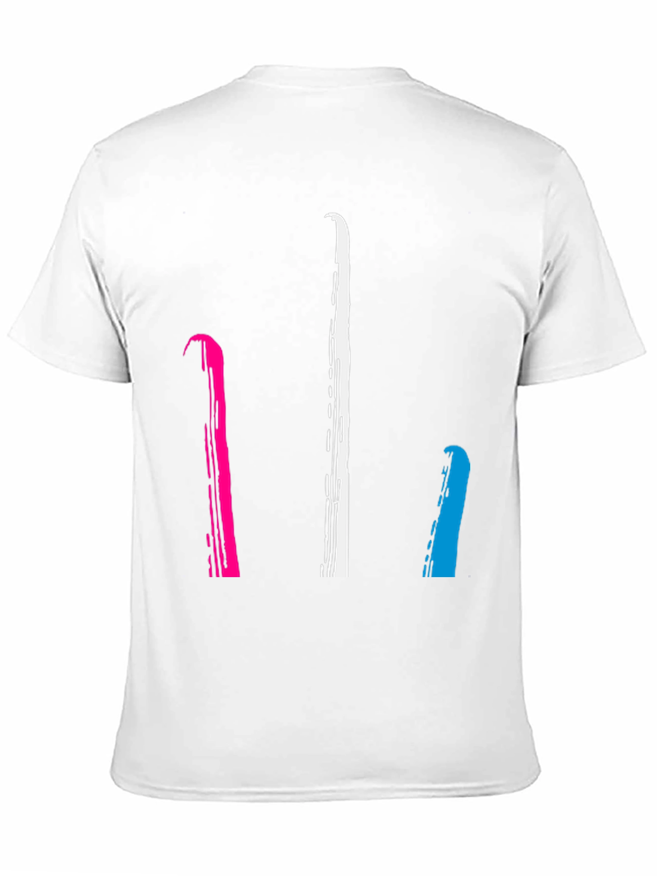 Abstract Stripe Graphic Tee - Mens Black T-Shirt