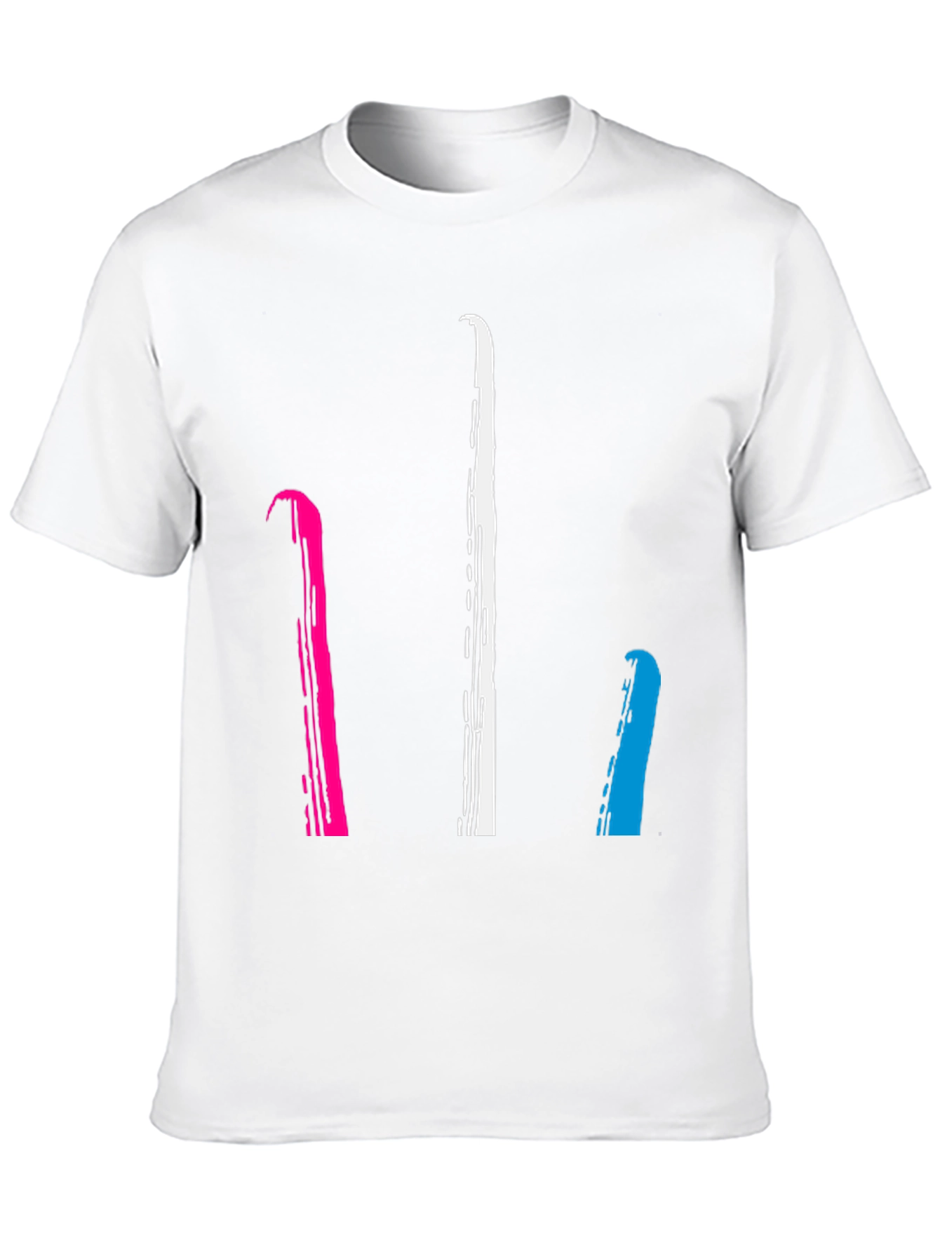Abstract Stripe Graphic Tee - Mens Black T-Shirt