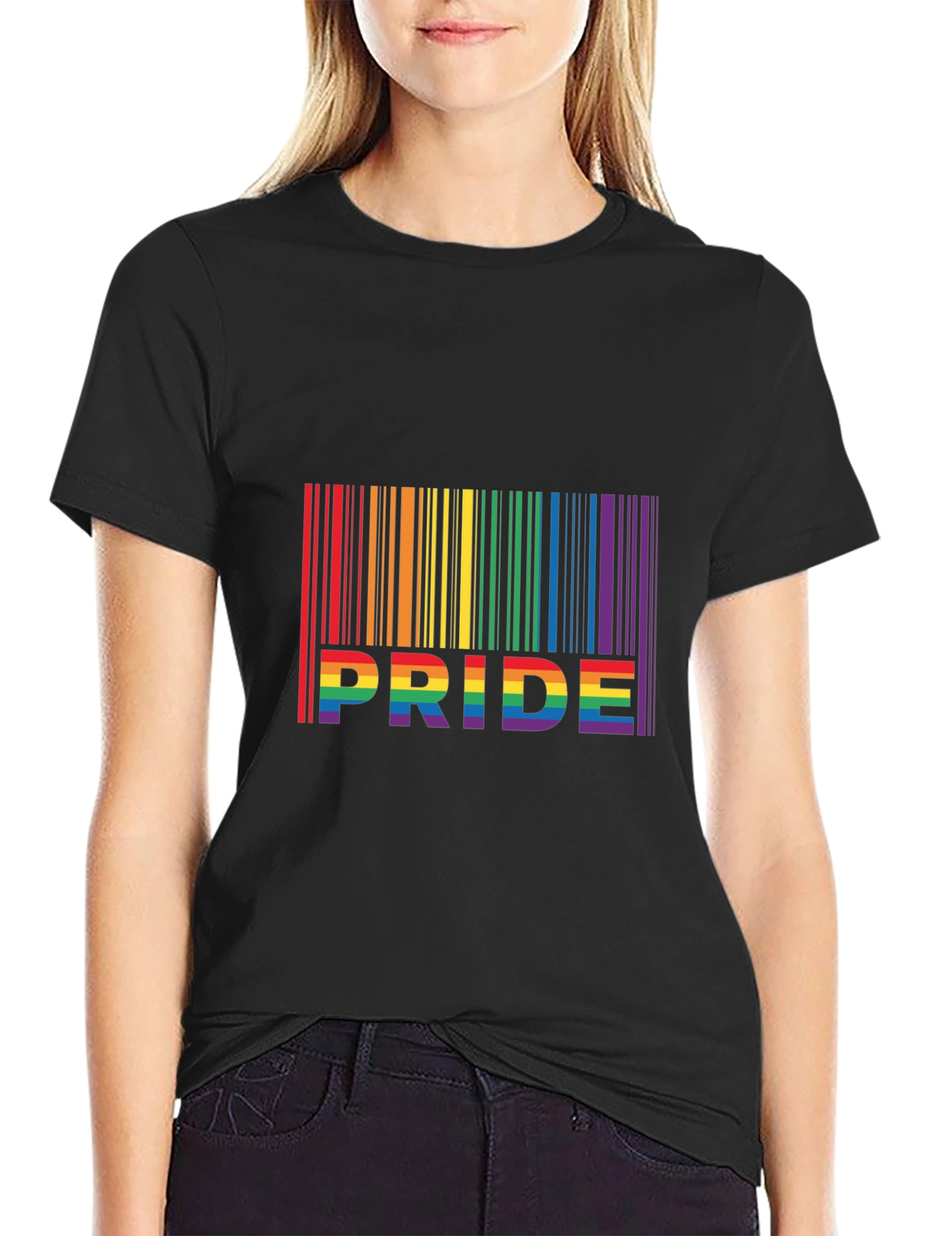 Pride Rainbow Barcode T-Shirt