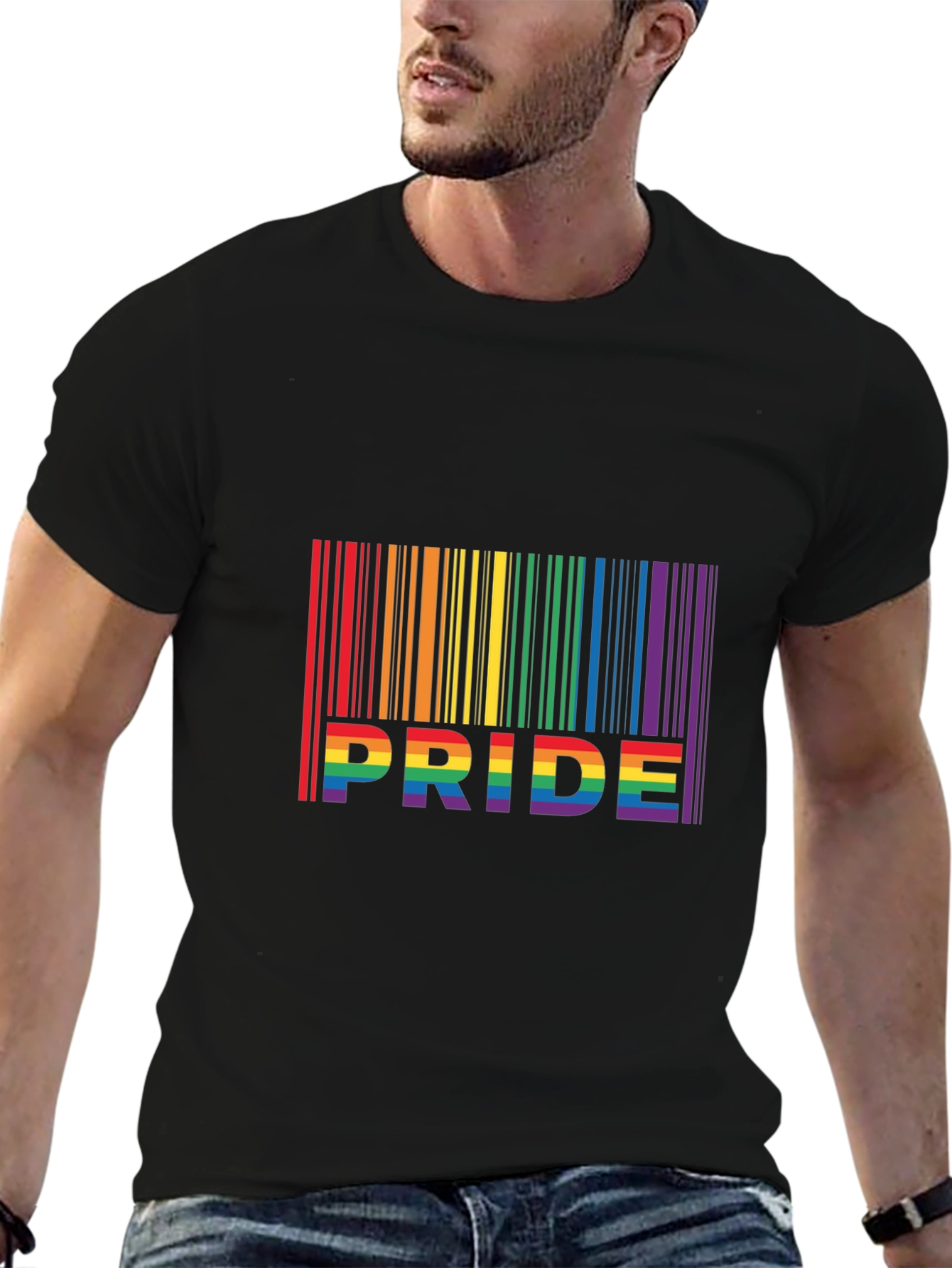 Pride Rainbow Barcode T-Shirt