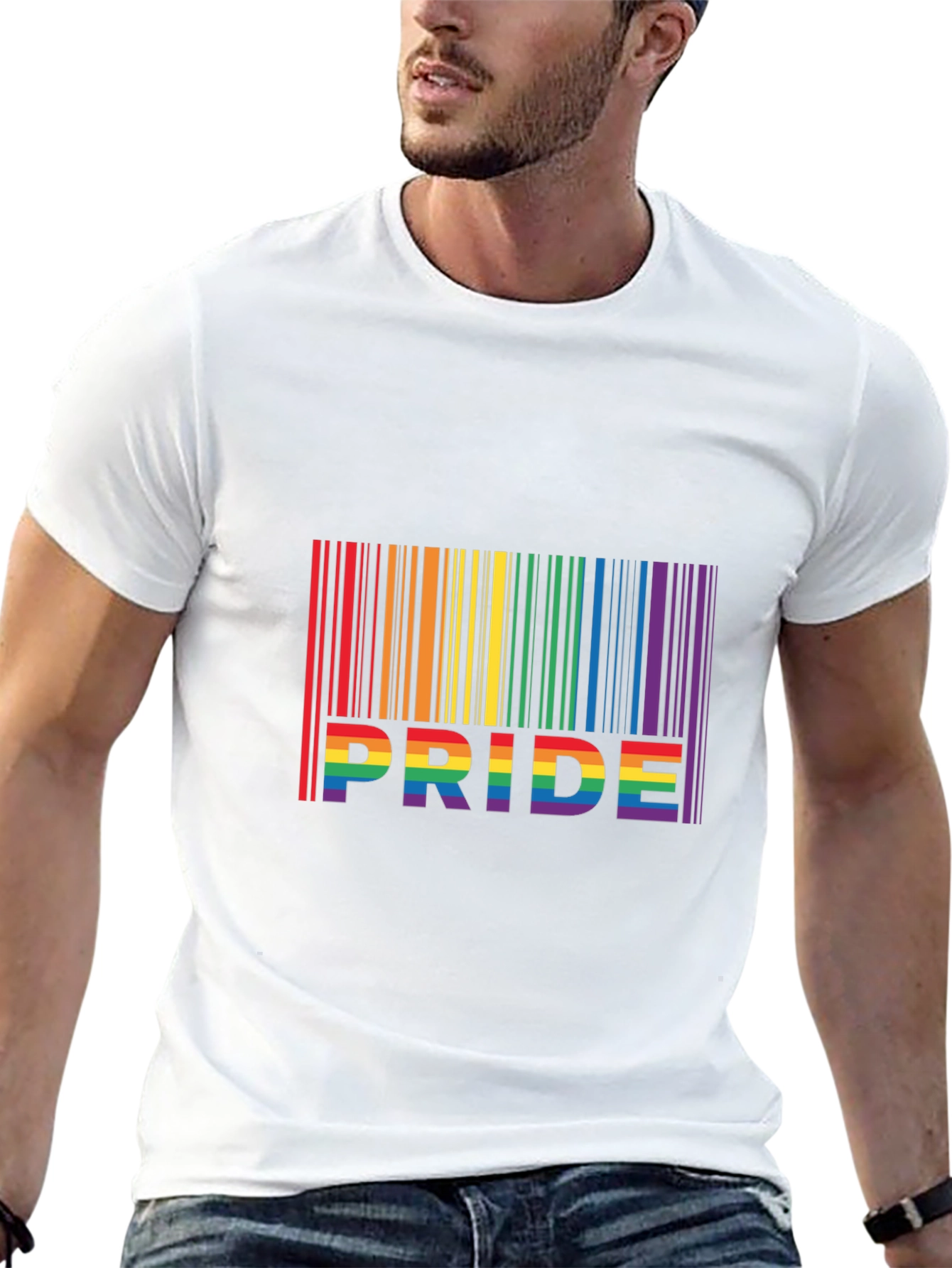 Pride Rainbow Barcode T-Shirt