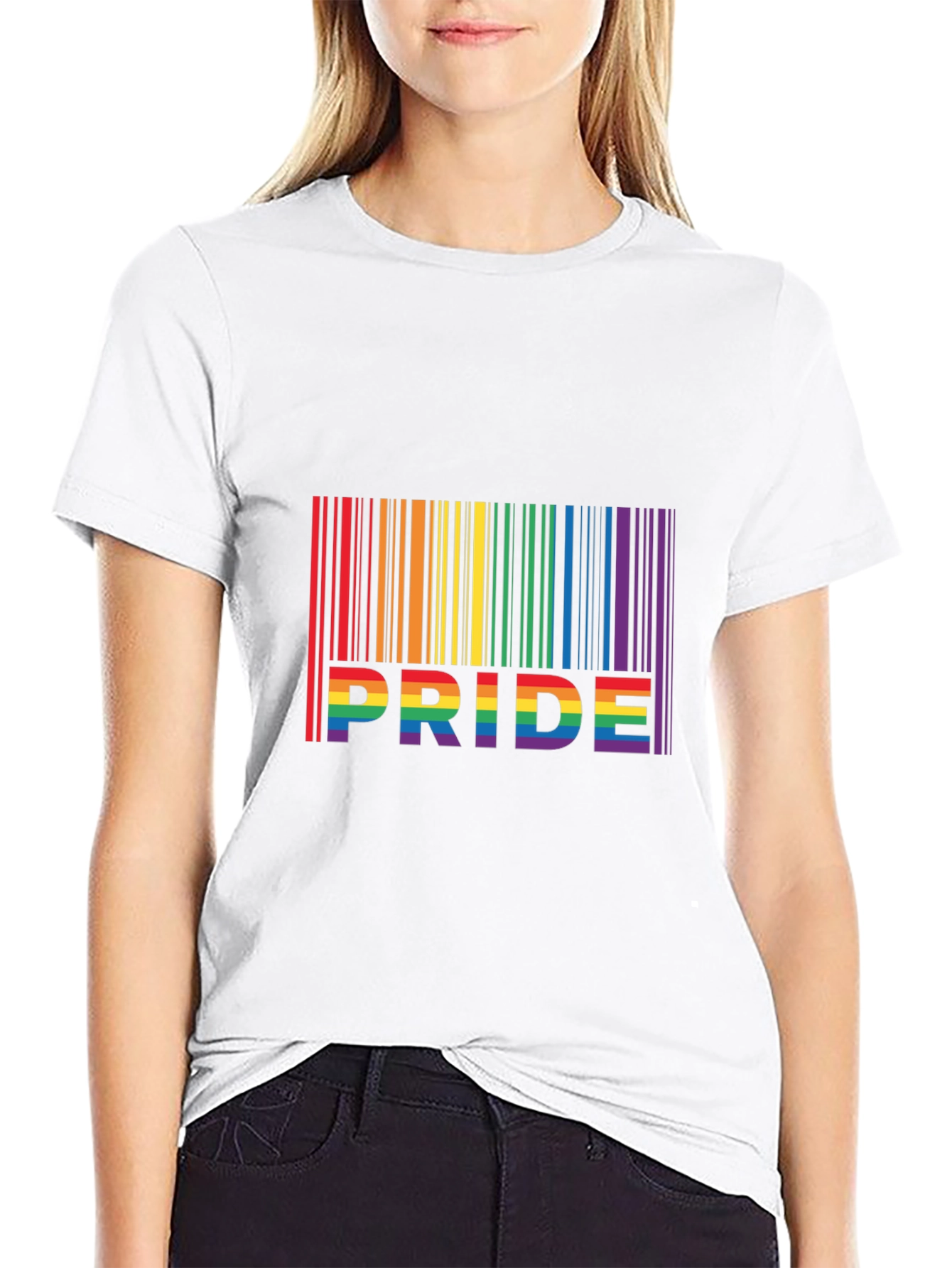 Pride Rainbow Barcode T-Shirt