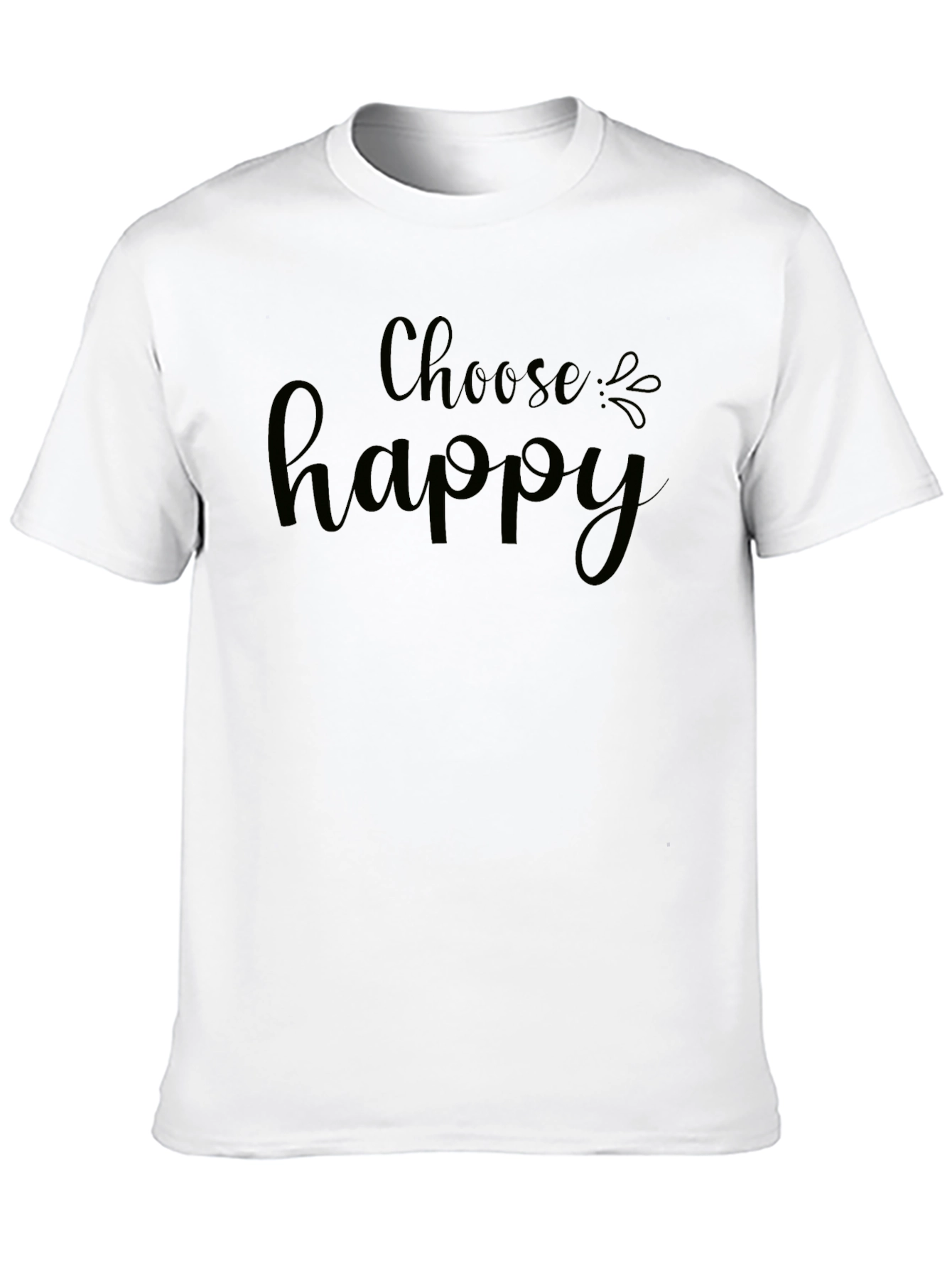 Choose Happy Graphic Tee - Black