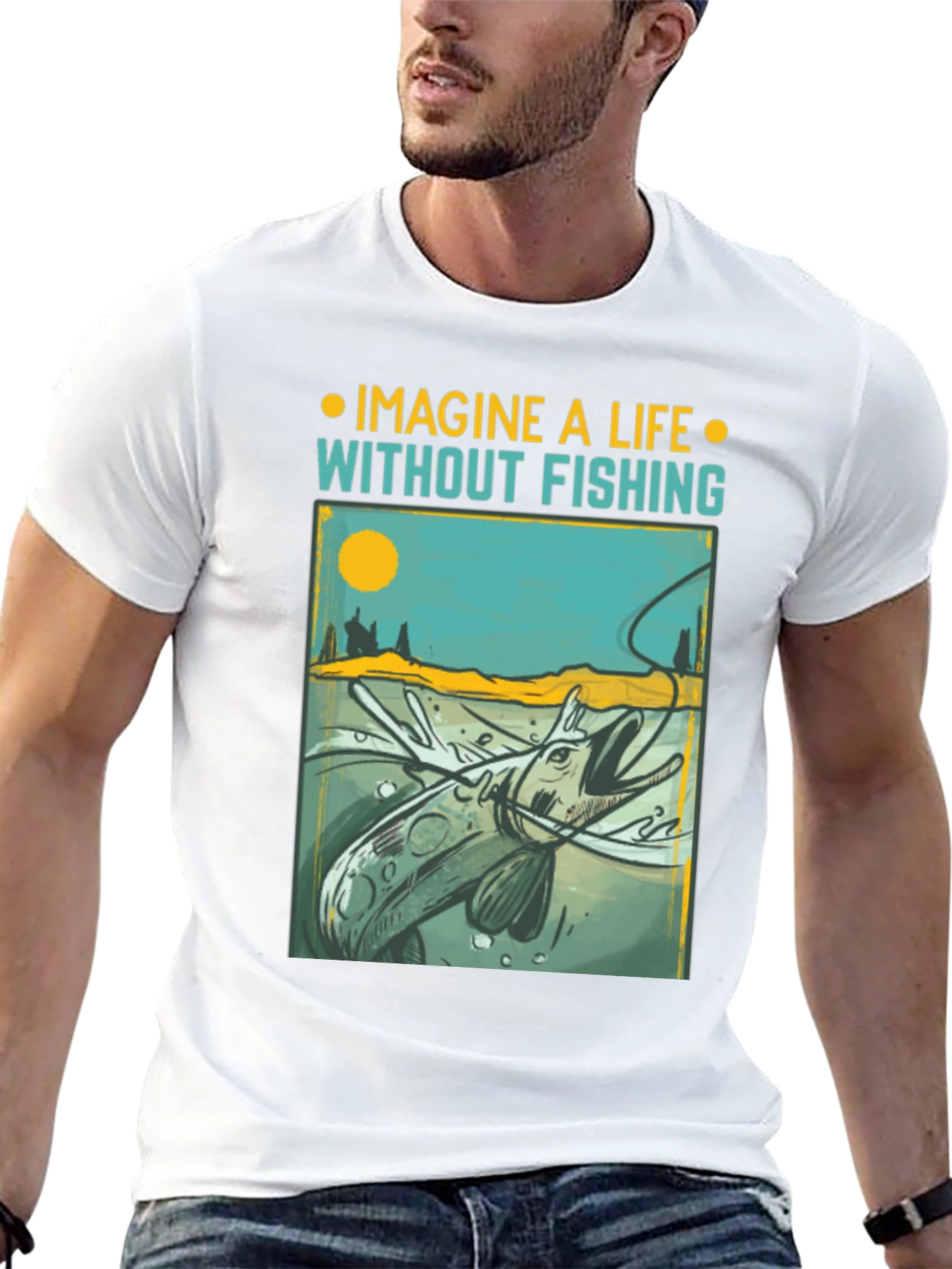 Imagine a Life Without Fishing Graphic T-Shirt