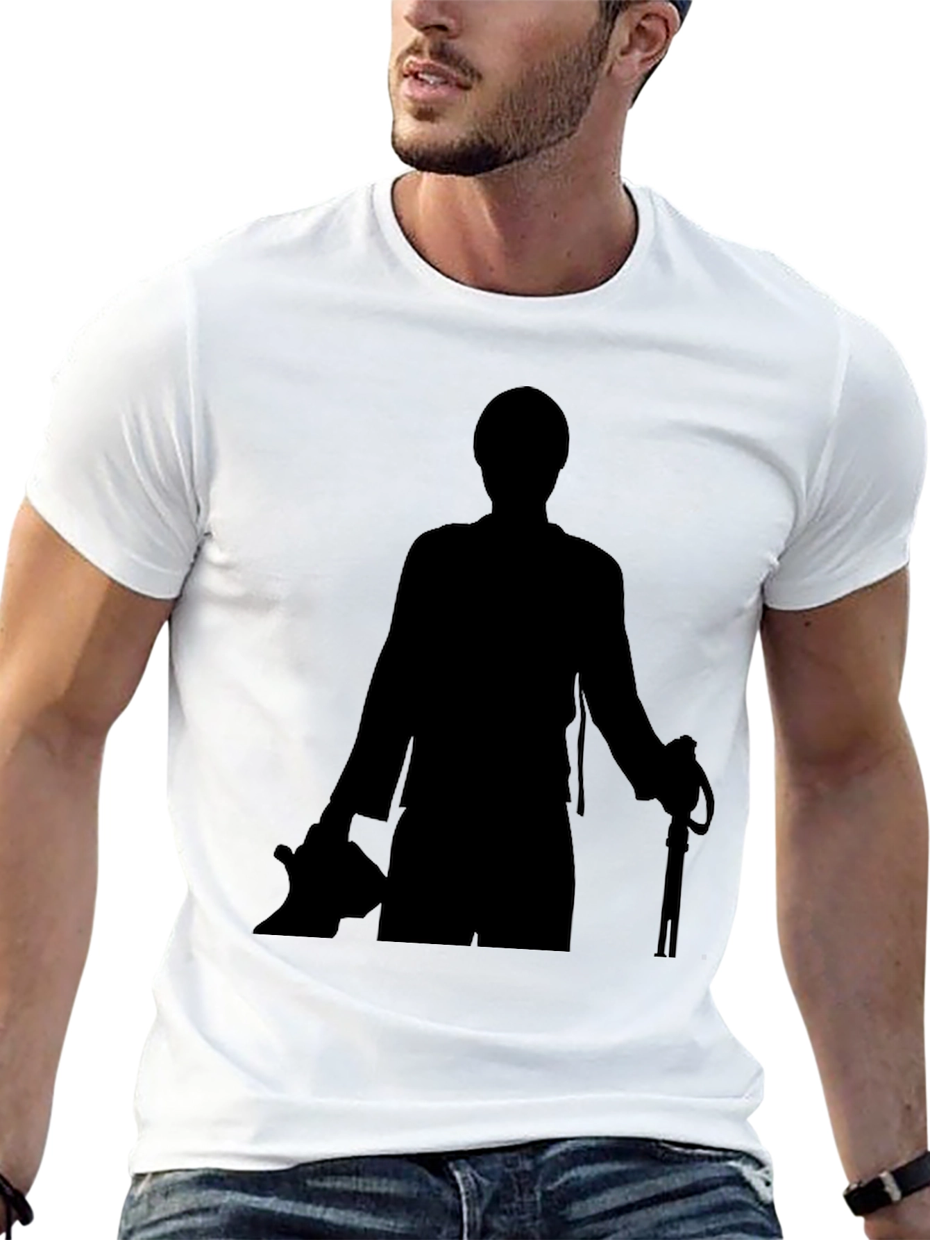 Silhouette Graphic Tee - Mens Black T-Shirt