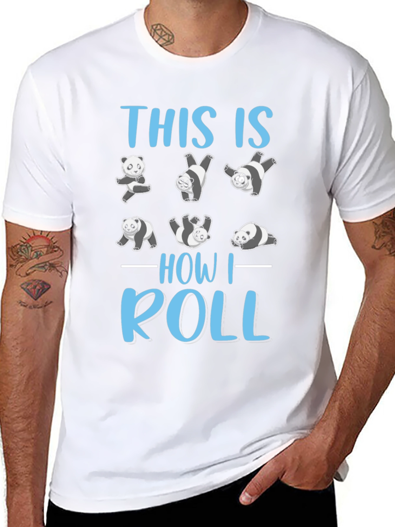 Panda How I Roll T-Shirt
