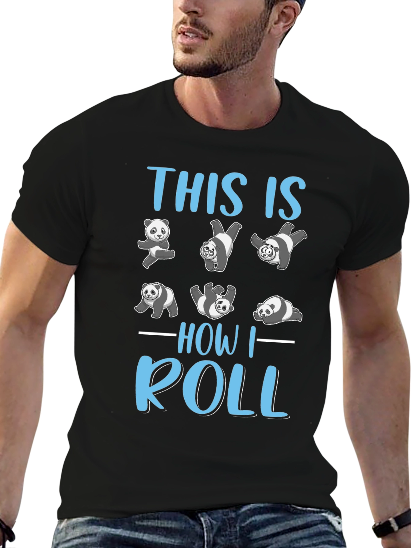 Panda How I Roll T-Shirt