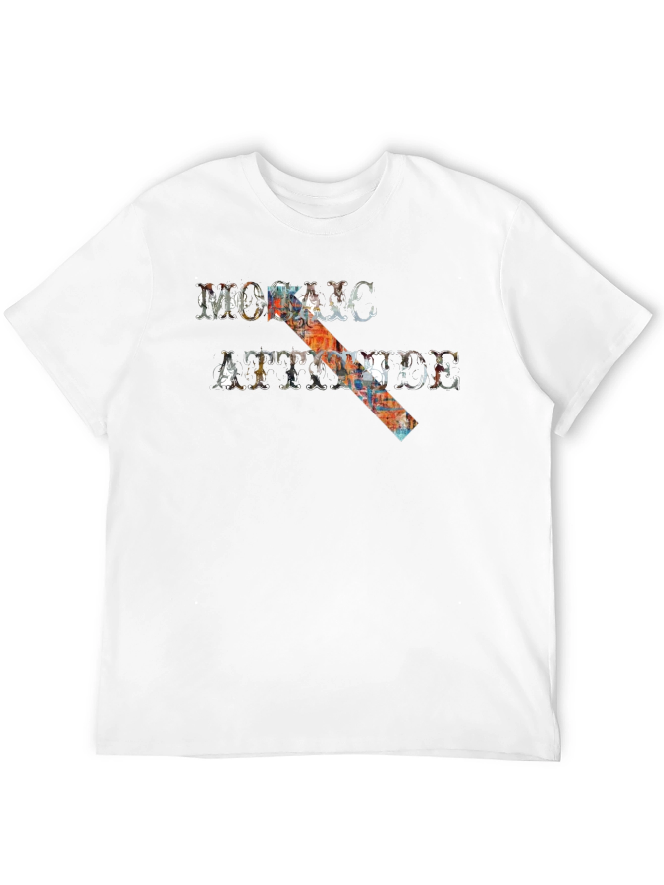 Mosaic Attitude Graphic Tee - Black