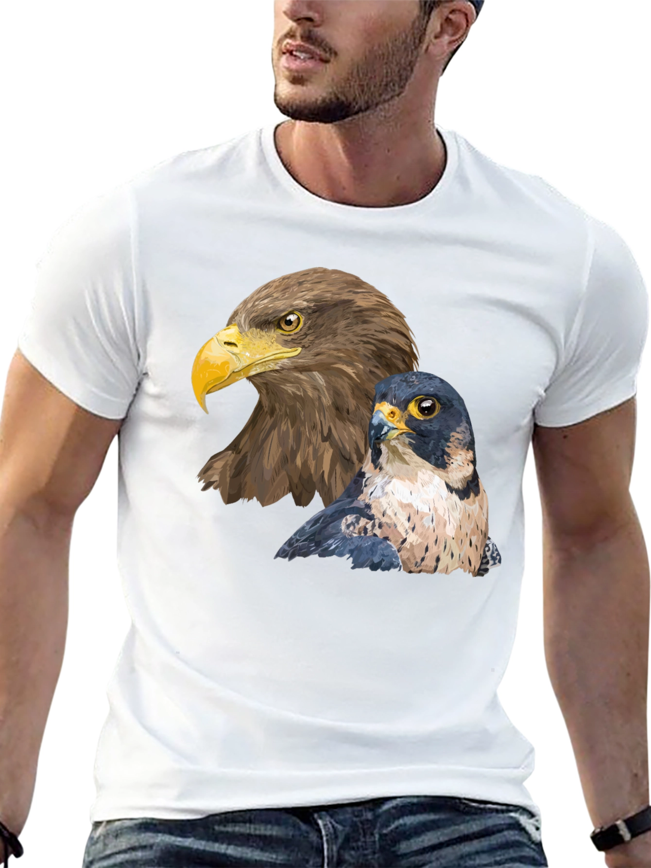 Eagle & Falcon Graphic Black T-Shirt