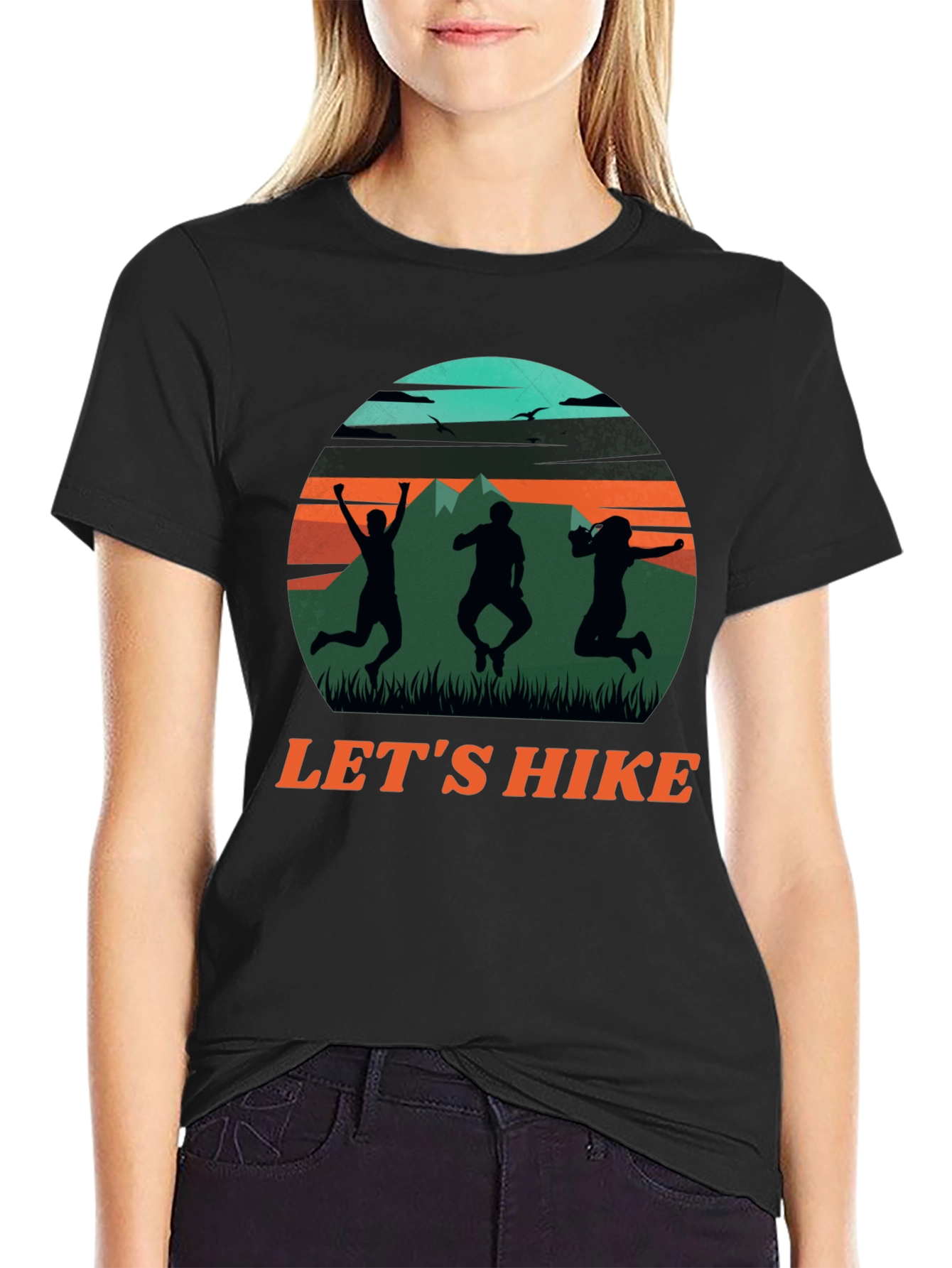 Lets Hike Graphic Tee - Adventure T-Shirt