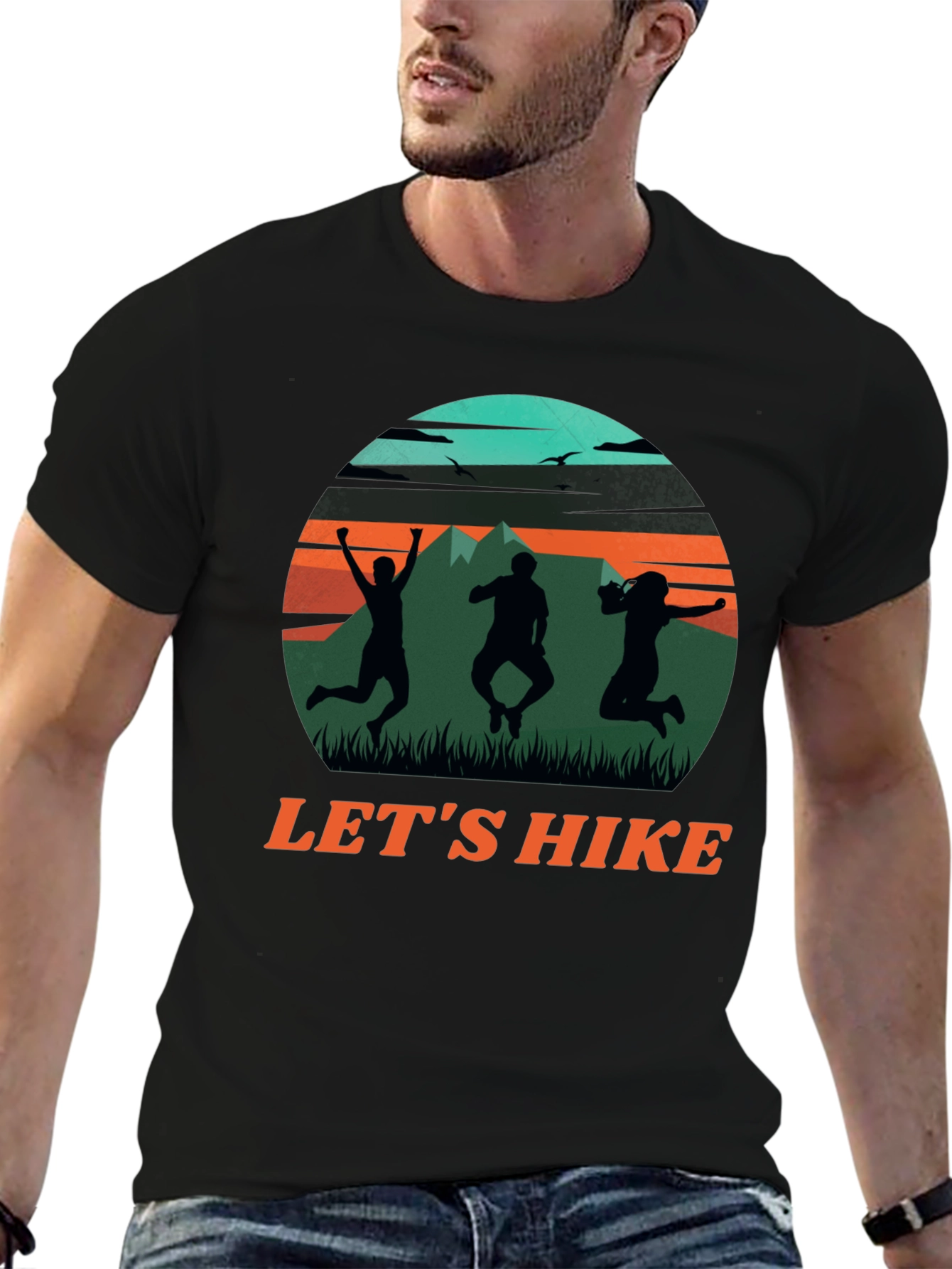 Lets Hike Graphic Tee - Adventure T-Shirt