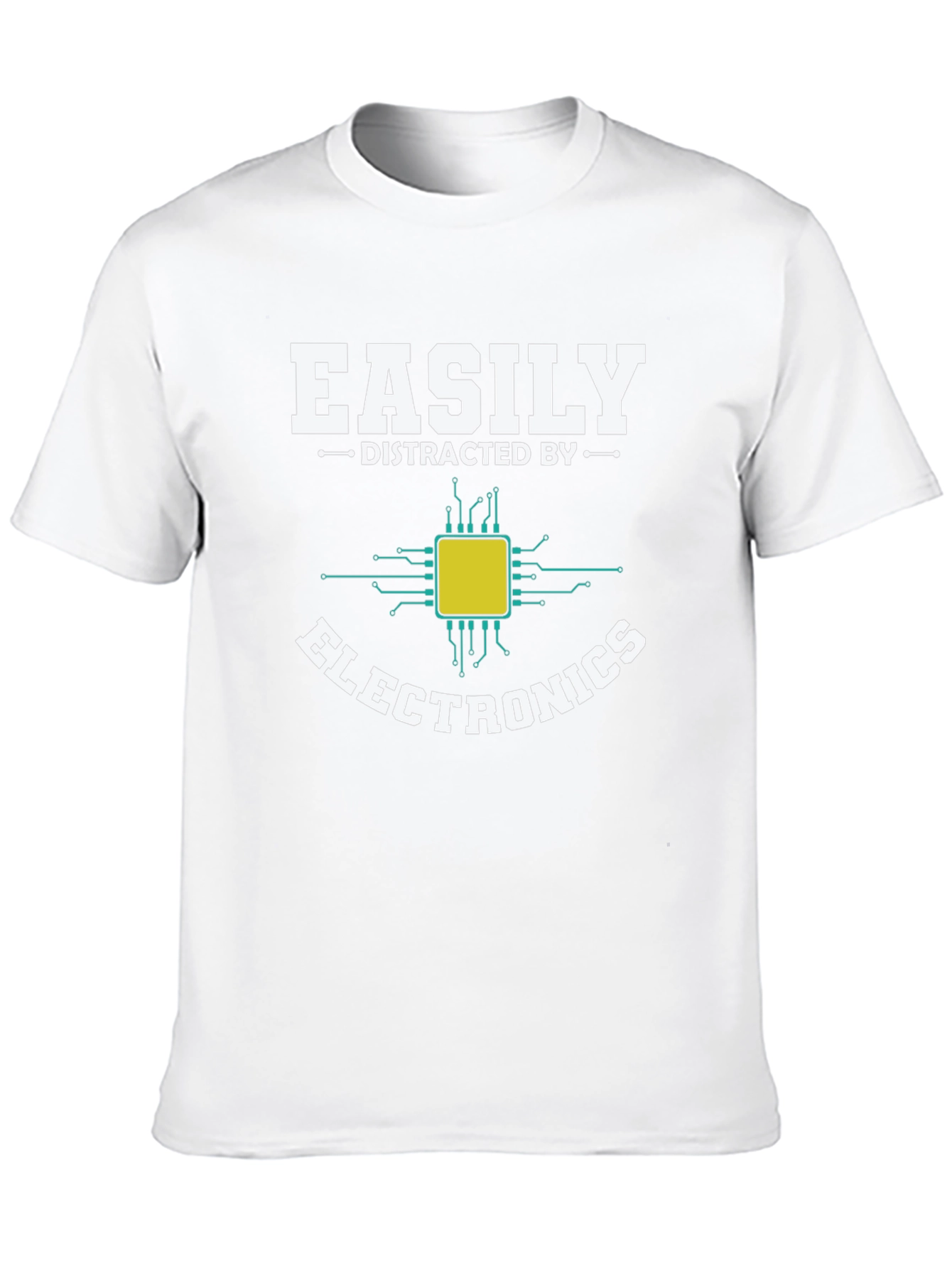 Easily Distracted By Electronics Funny T-Shirt