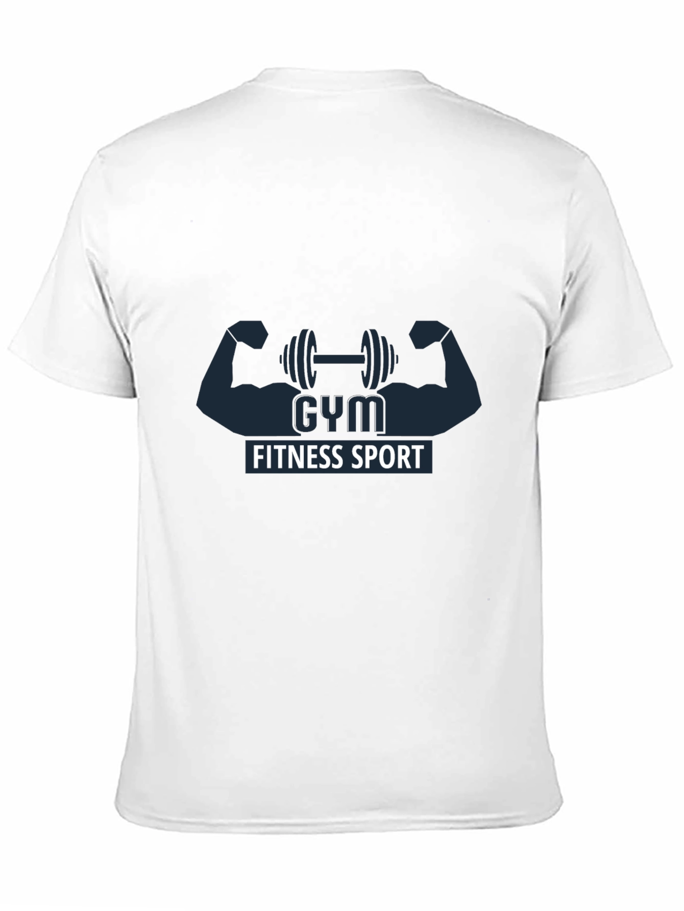 Gym Fitness Sport Graphic Black T-Shirt
