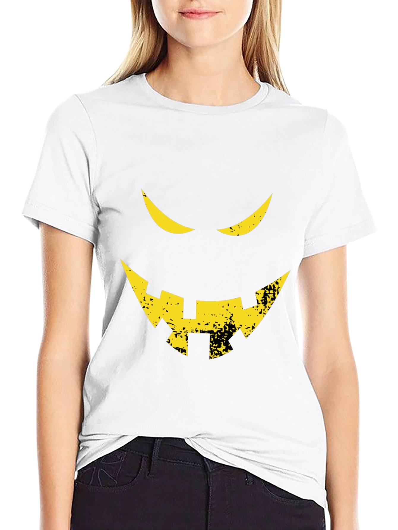 Halloween Face Graphic T-Shirt