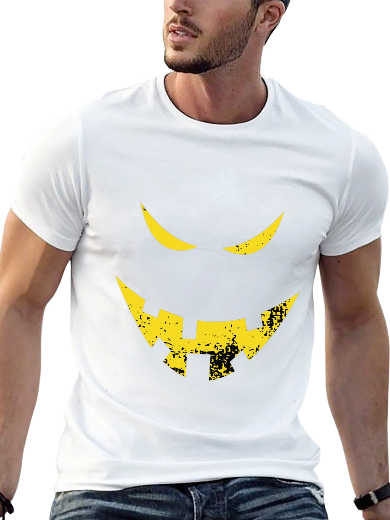 Halloween Face Graphic T-Shirt