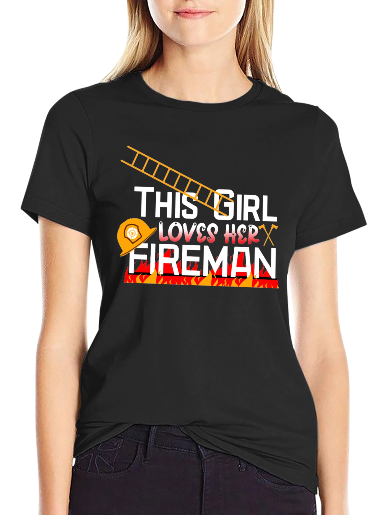 Firemans Girl T-Shirt
