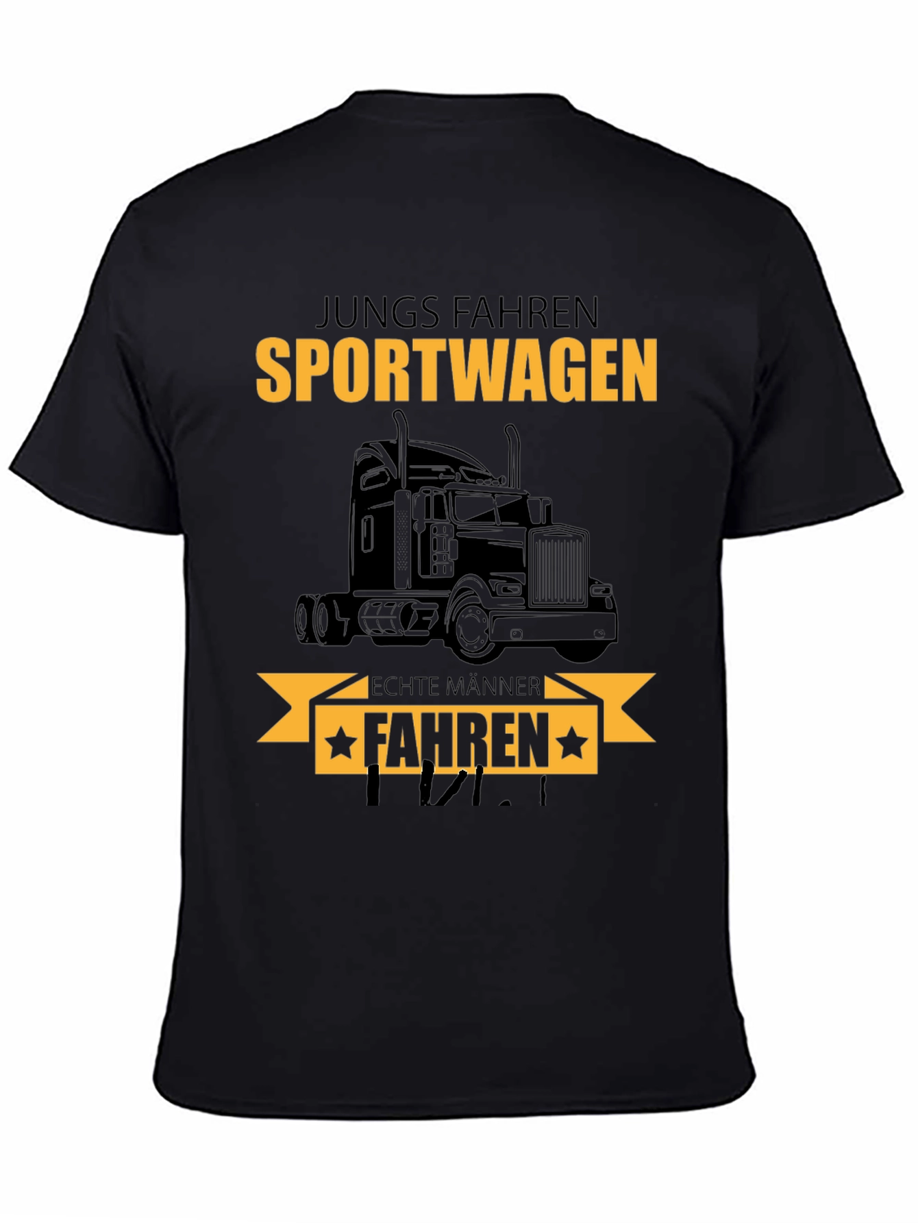 Truck Driver T-Shirt: Sportwagen Echte Manner Fahren
