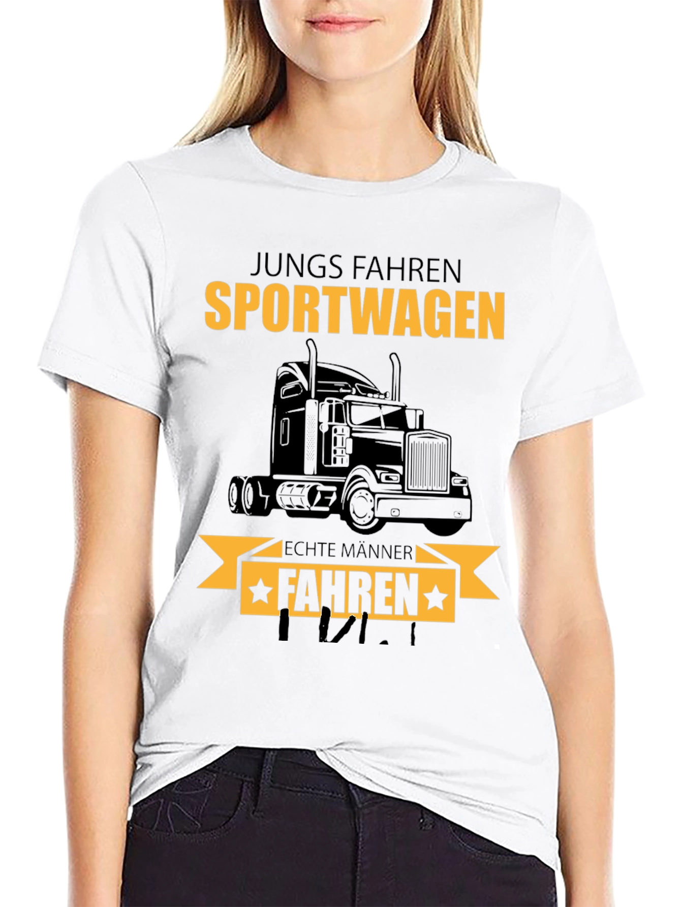 Truck Driver T-Shirt: Sportwagen Echte Manner Fahren