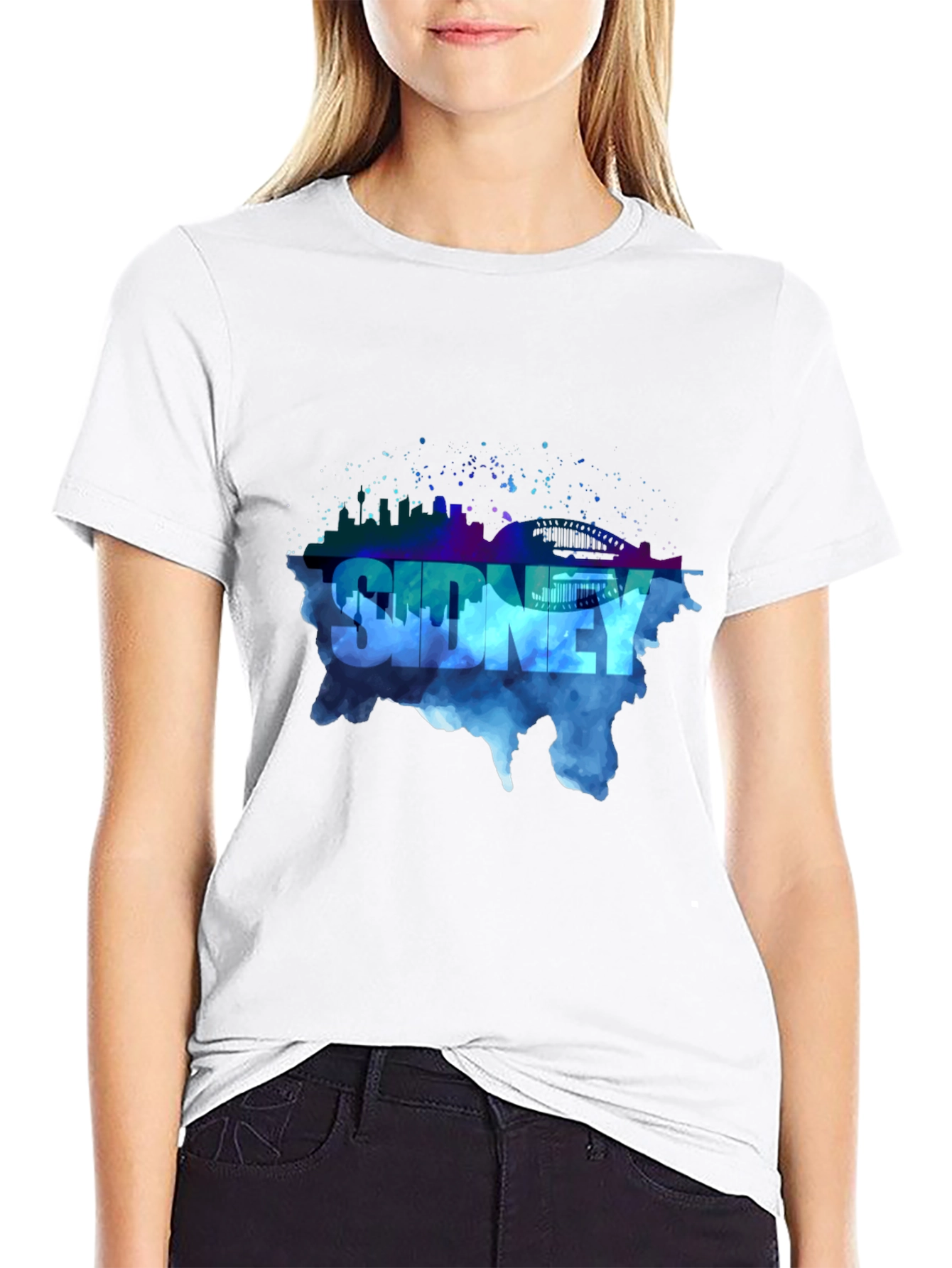 Sydney Skyline Mens Graphic T-Shirt