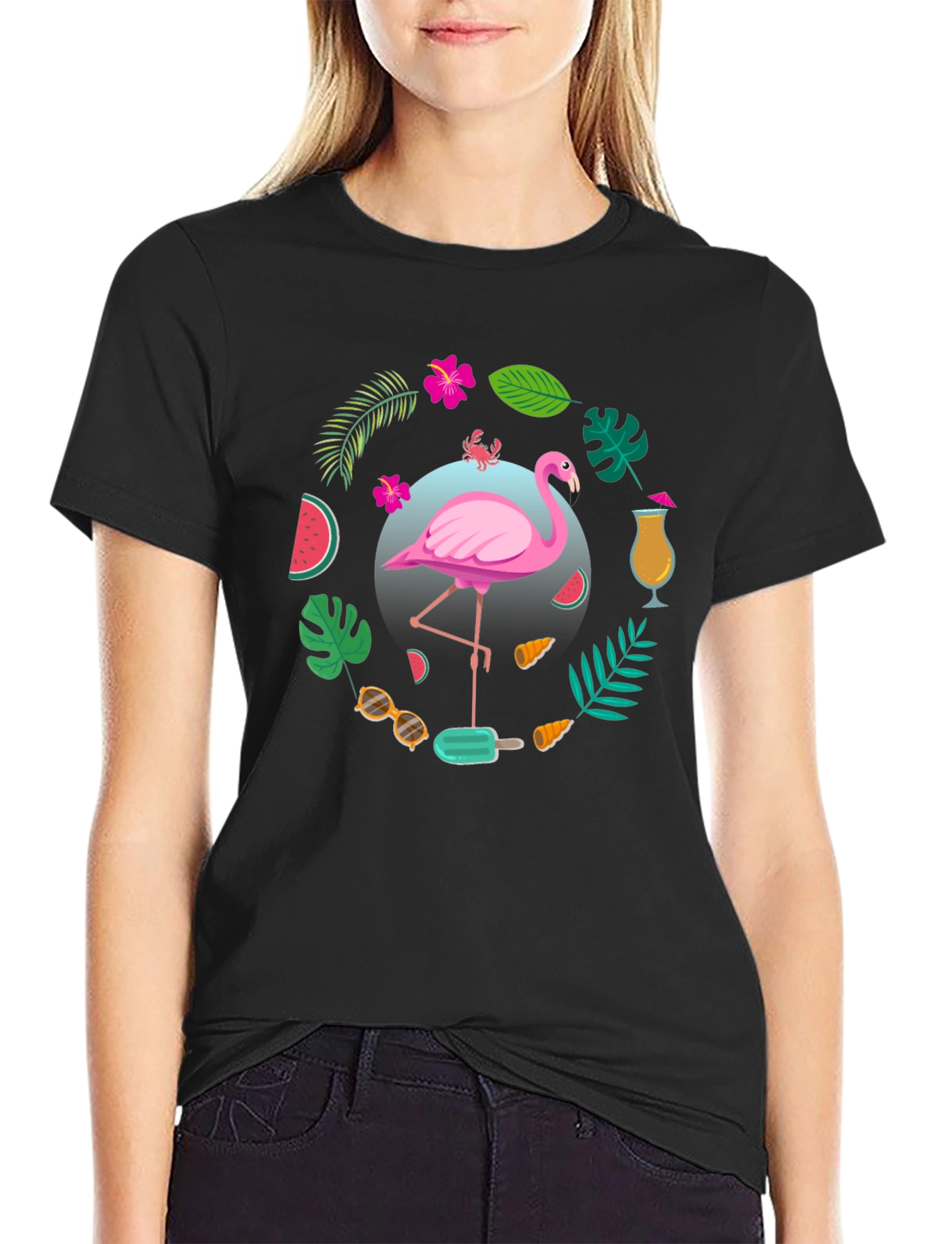Tropical Flamingo T-Shirt