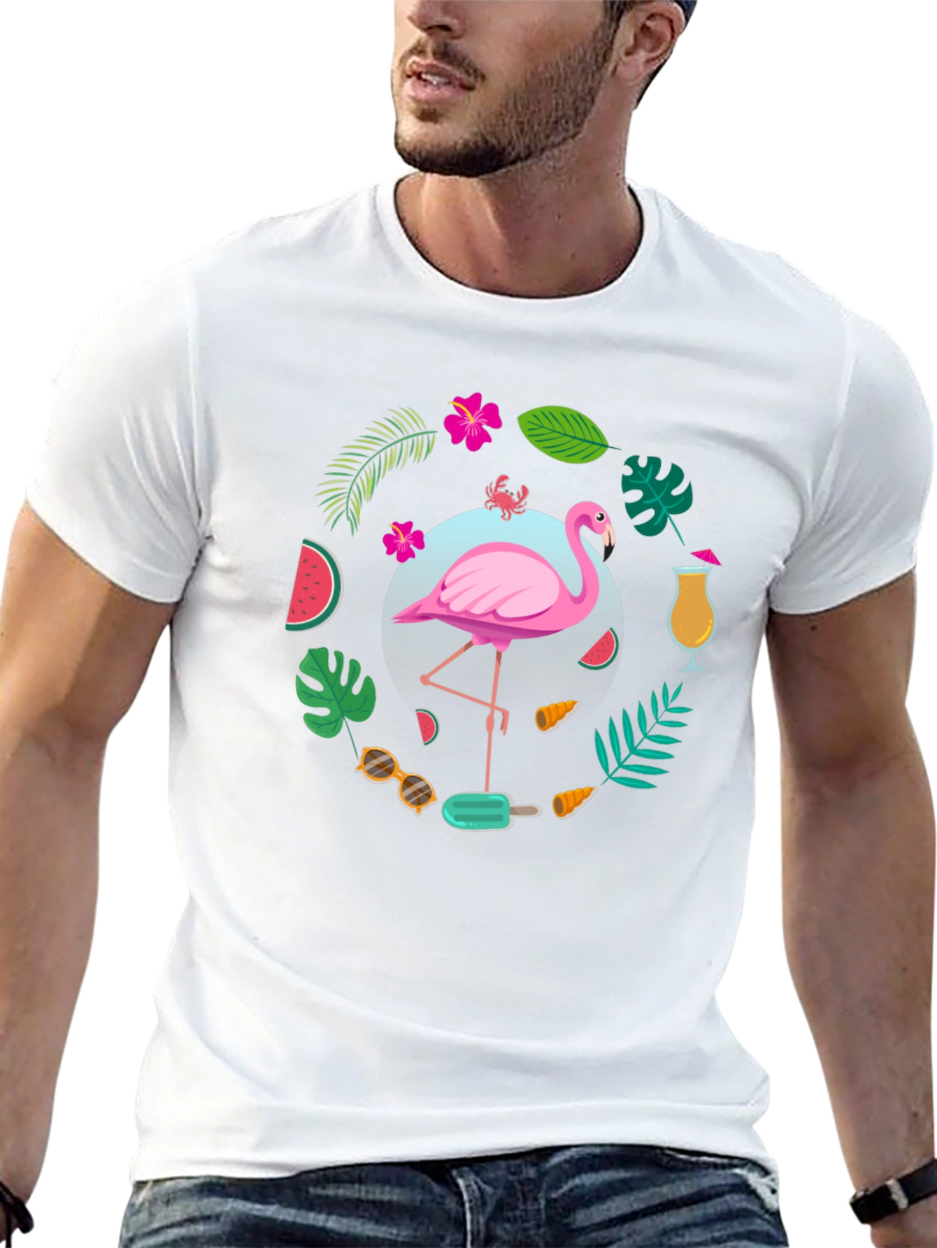 Tropical Flamingo T-Shirt