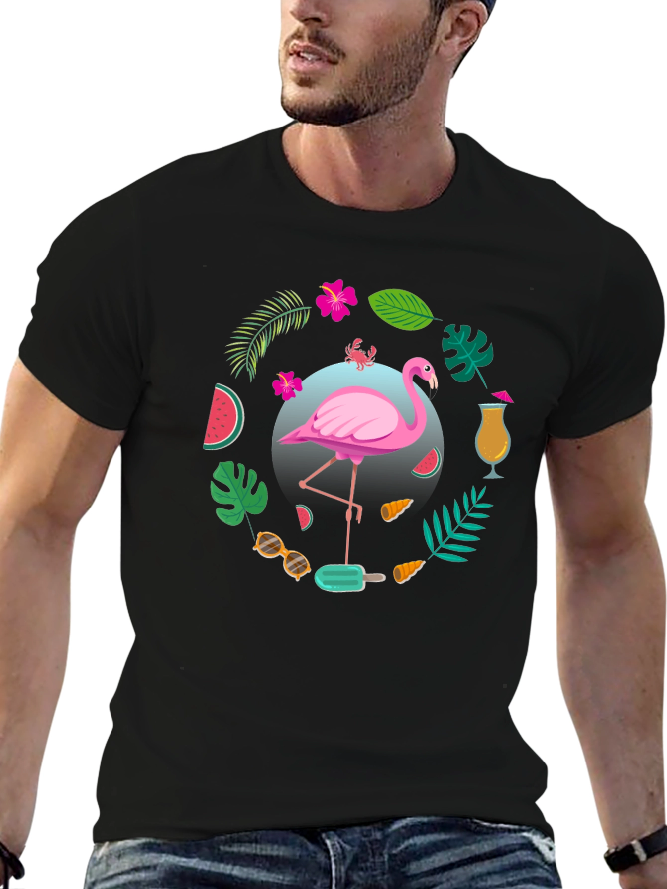 Tropical Flamingo T-Shirt