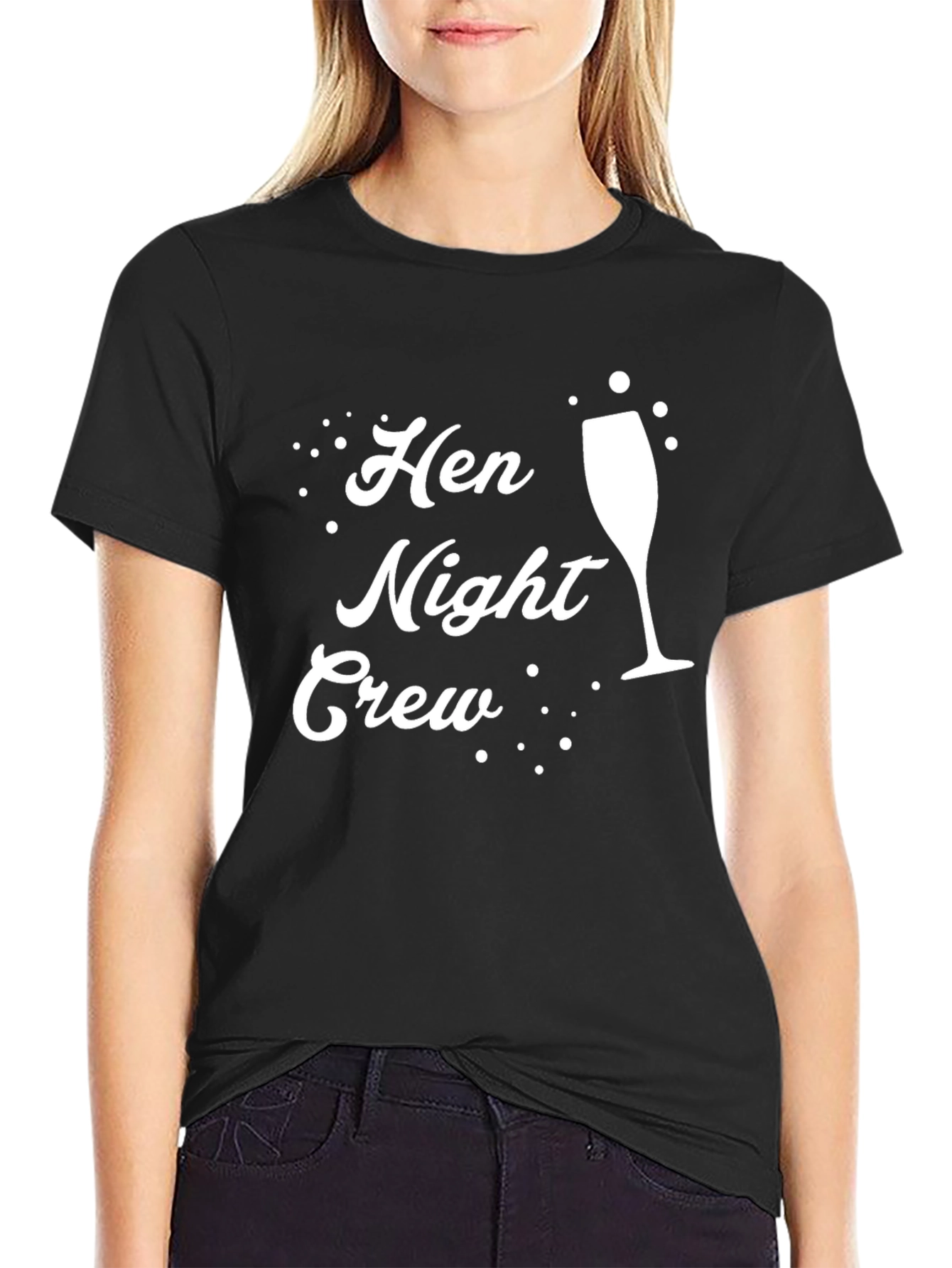 Hen Night Crew Black T-Shirt