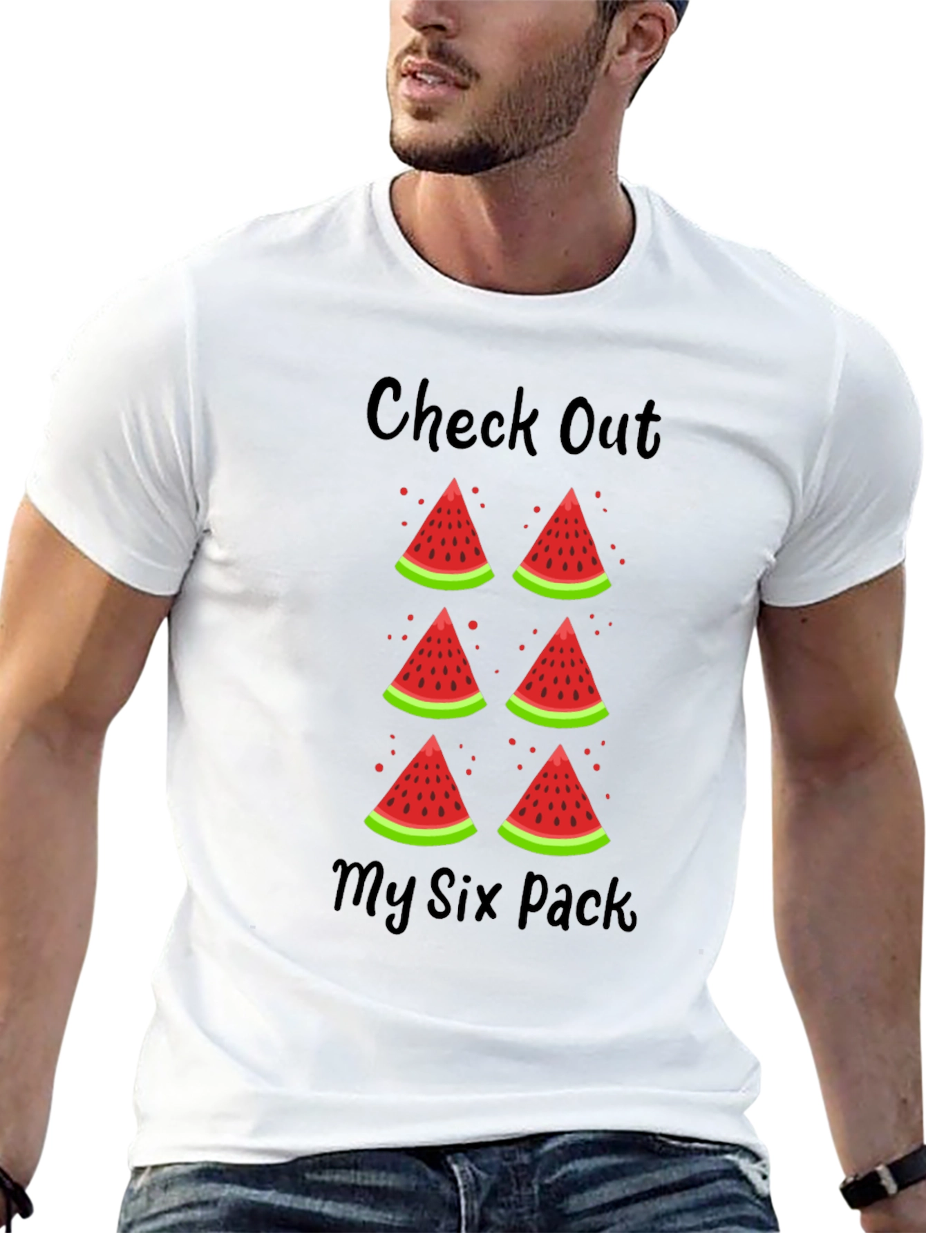 Check Out My Six Pack Watermelon T-Shirt