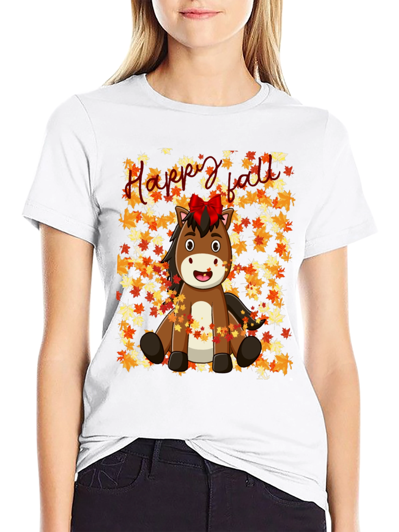 Happy Fall Horse T-Shirt