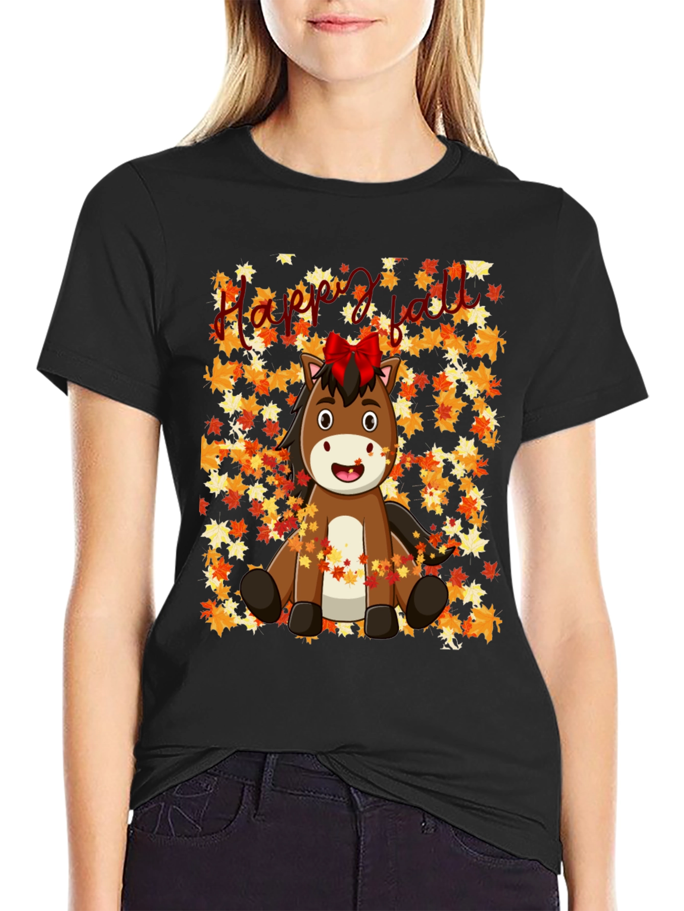 Happy Fall Horse T-Shirt