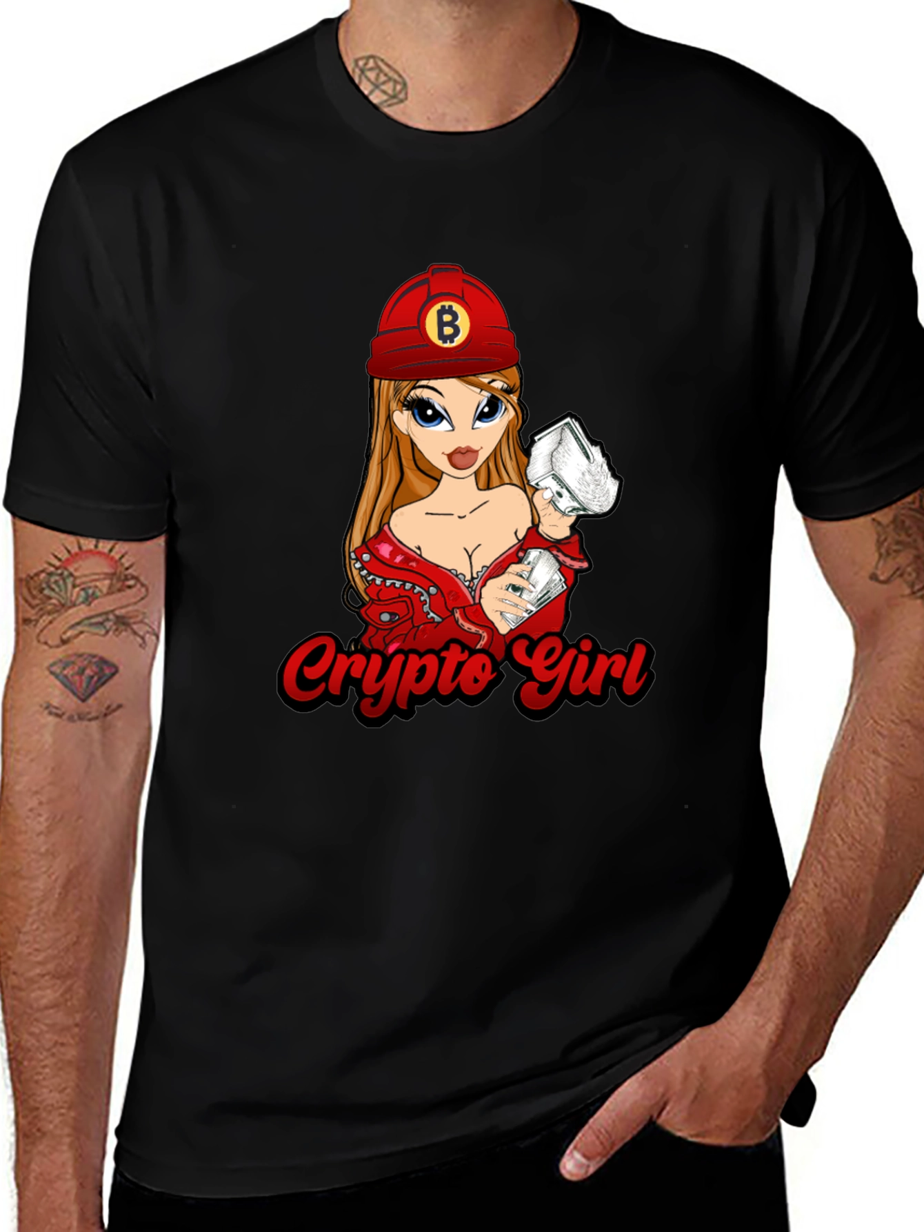 Crypto Girl Bitcoin T-Shirt