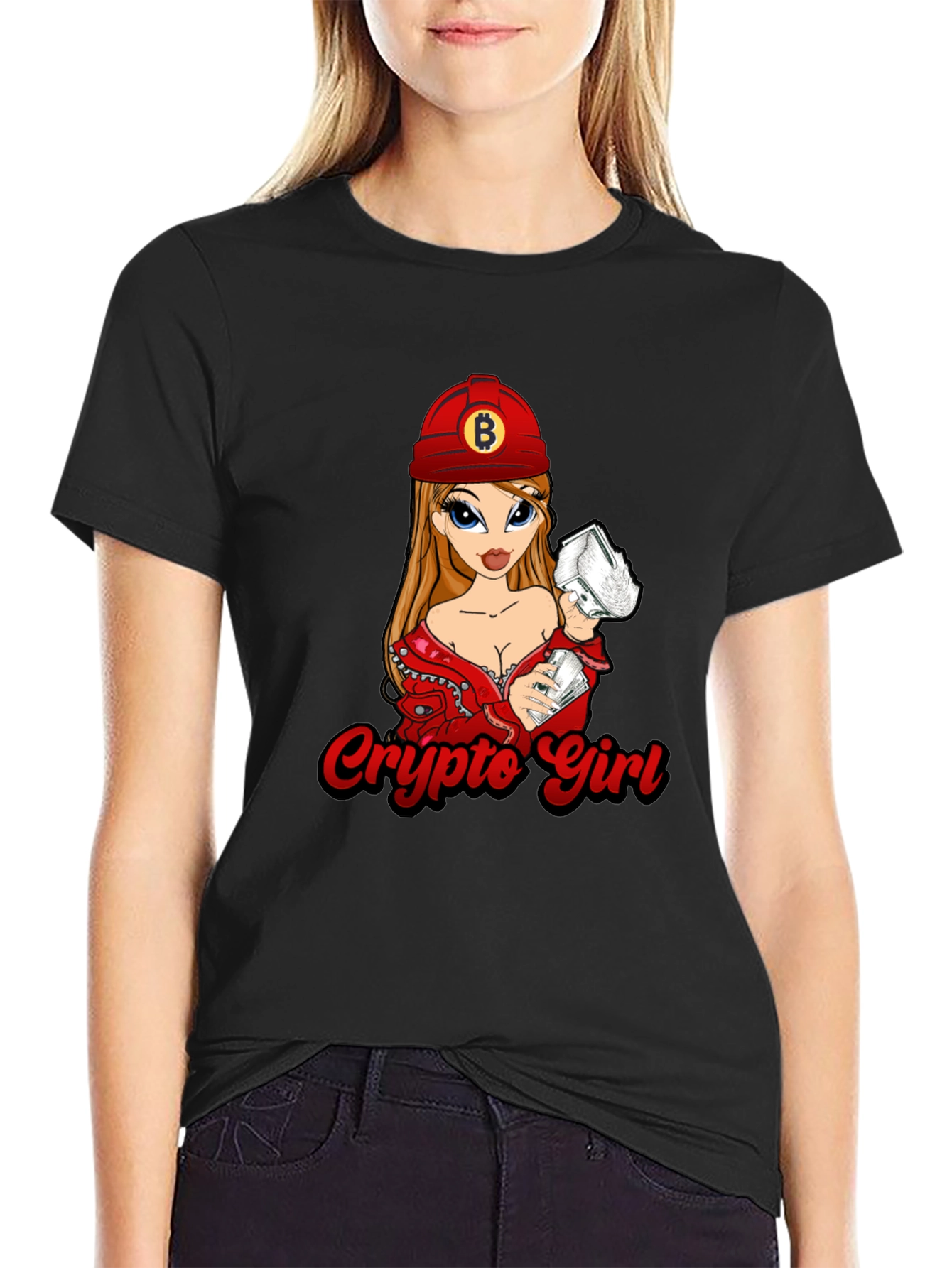 Crypto Girl Bitcoin T-Shirt