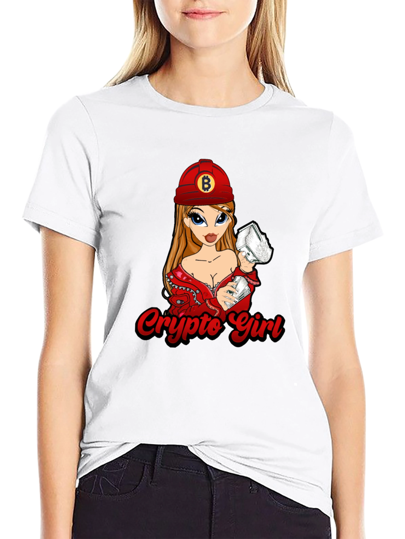 Crypto Girl Bitcoin T-Shirt