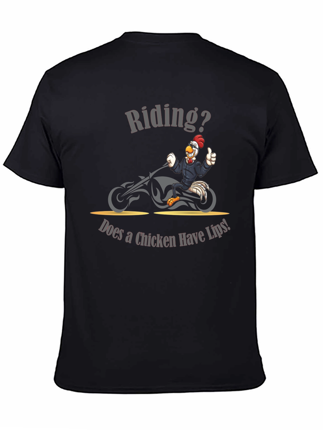 Chicken Riding Motorcycle Humor T-Shirt
