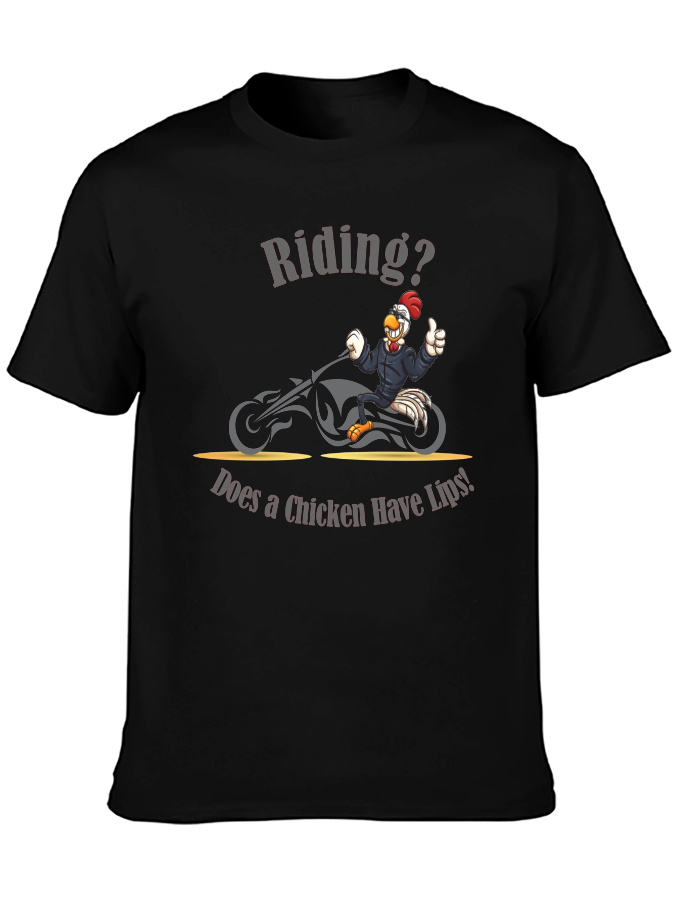 Chicken Riding Motorcycle Humor T-Shirt