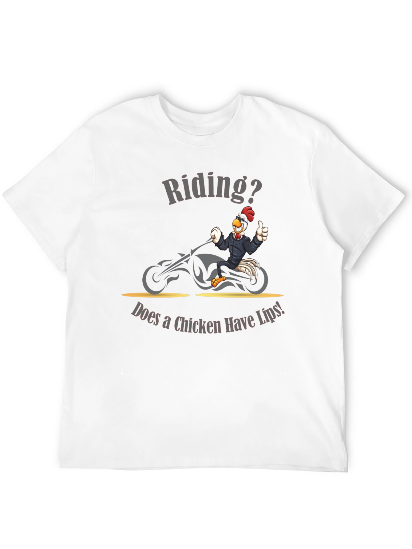 Chicken Riding Motorcycle Humor T-Shirt