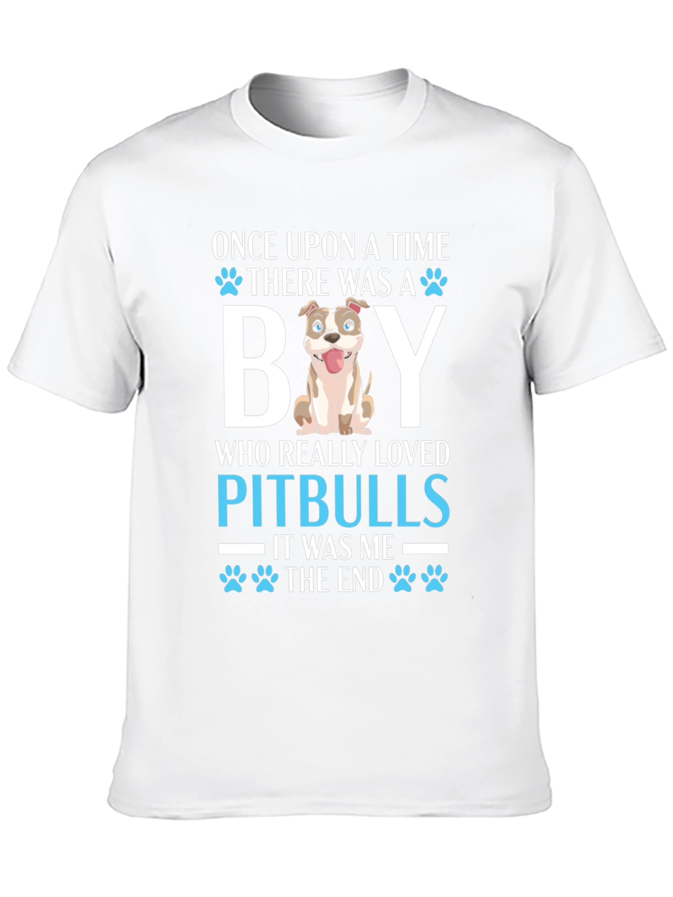 Pitbull Lover T-Shirt Once Upon a Time Dog Graphic