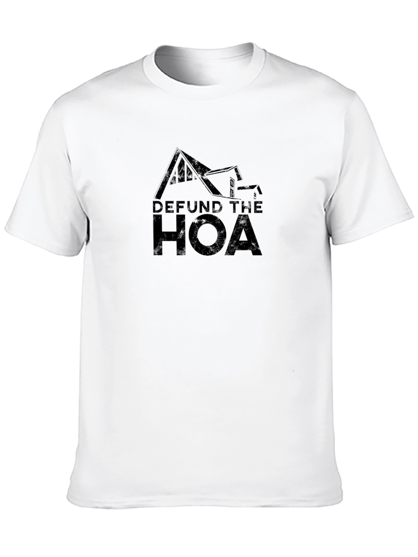 Defund The HOA Black Graphic Tee
